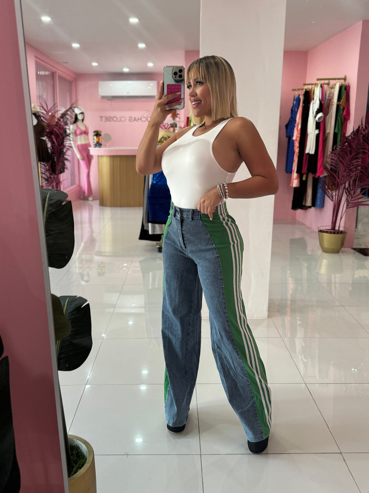 Denim Mix Pant