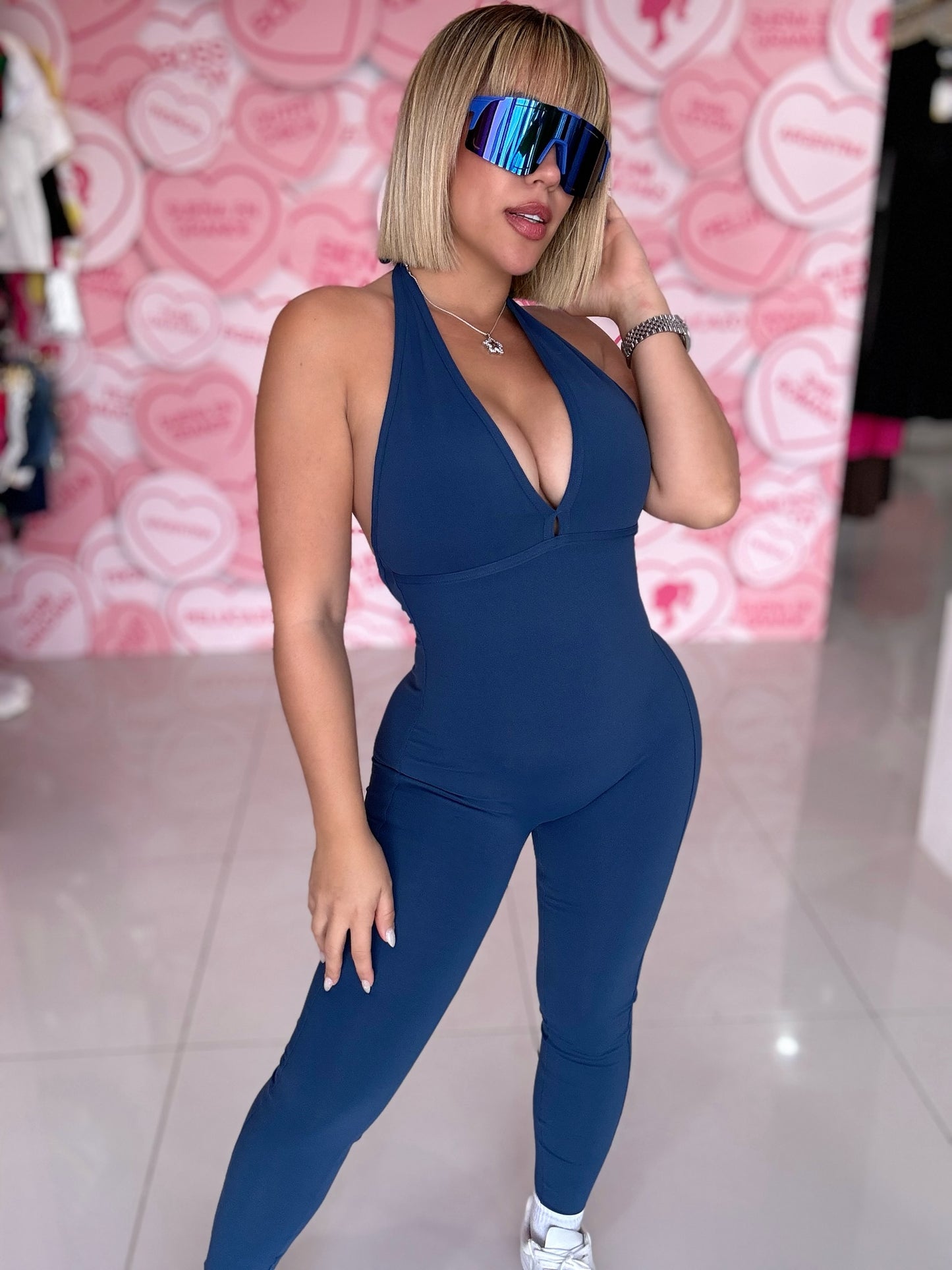 Halter Skinny Jumpsuit Sport