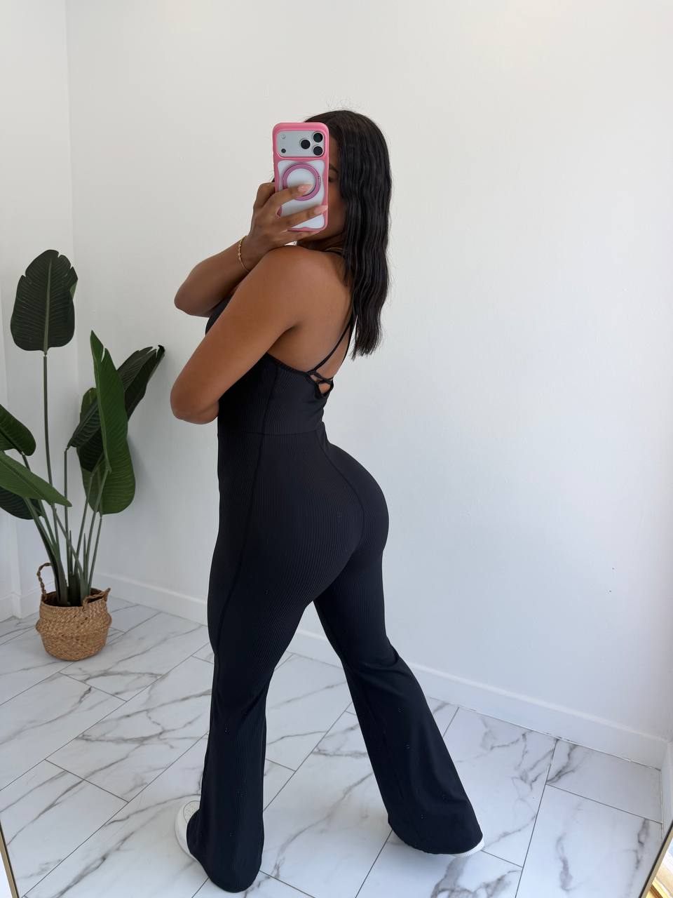 Textura palazzo jumpsuit