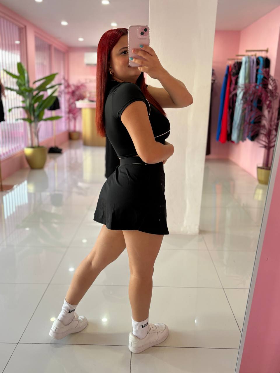 Crop skort set