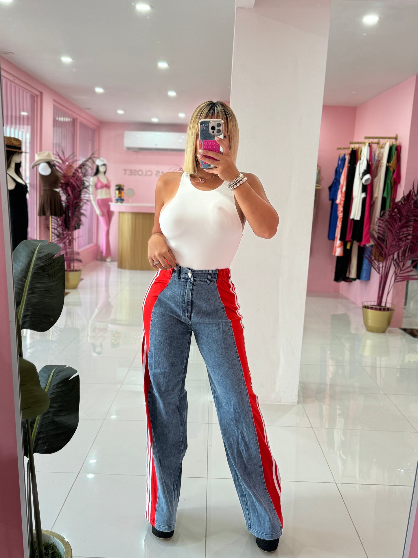Denim Mix Pant