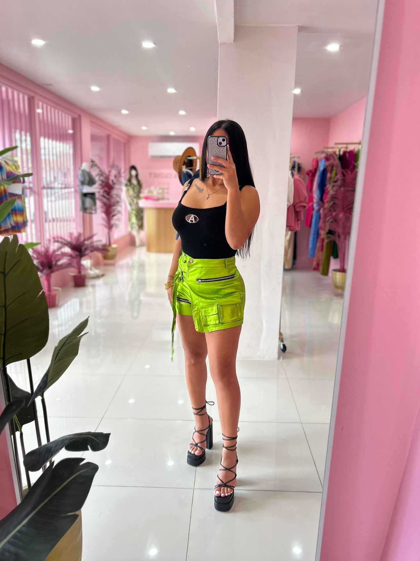 Metallic Skort