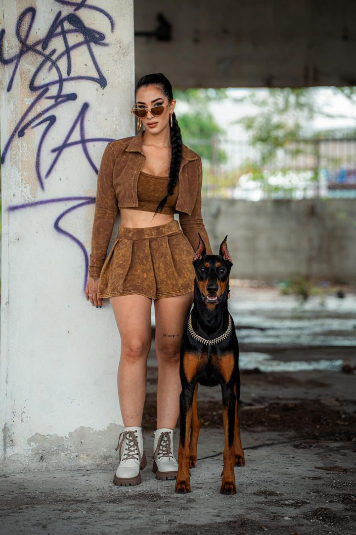 Marmol Skort Jacket Set (3 piezas)