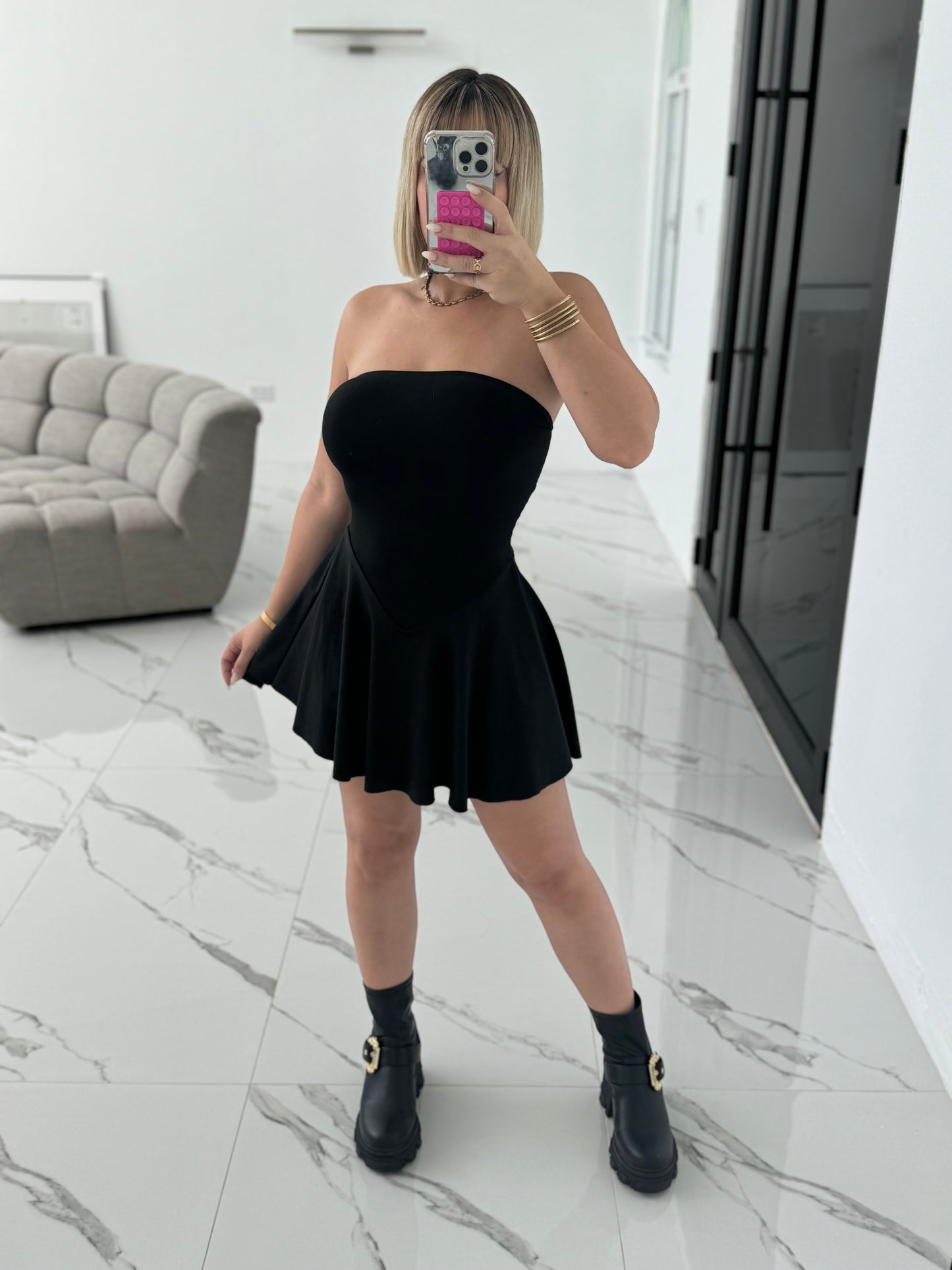 V sport dress strapless