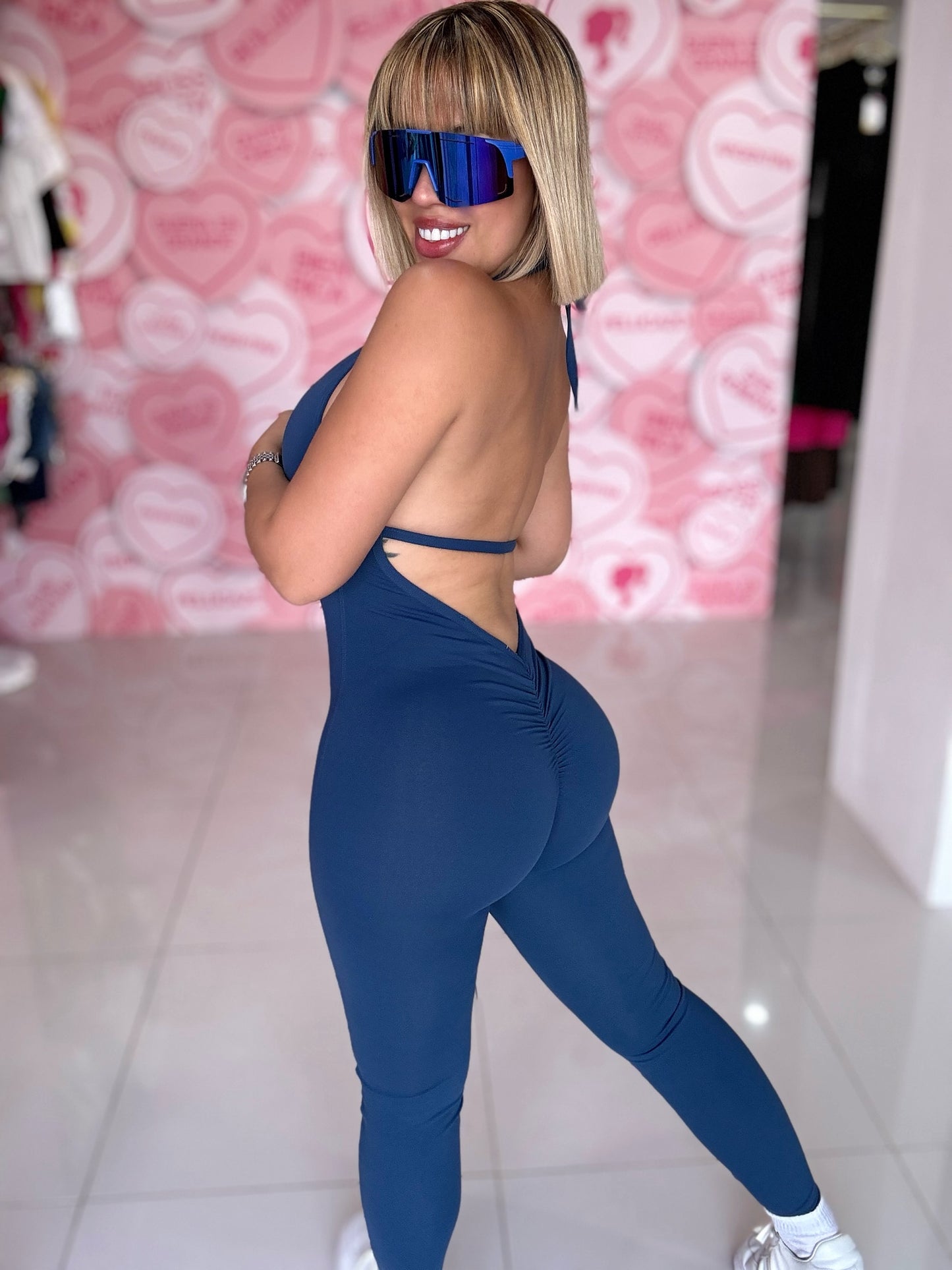 Halter Skinny Jumpsuit Sport