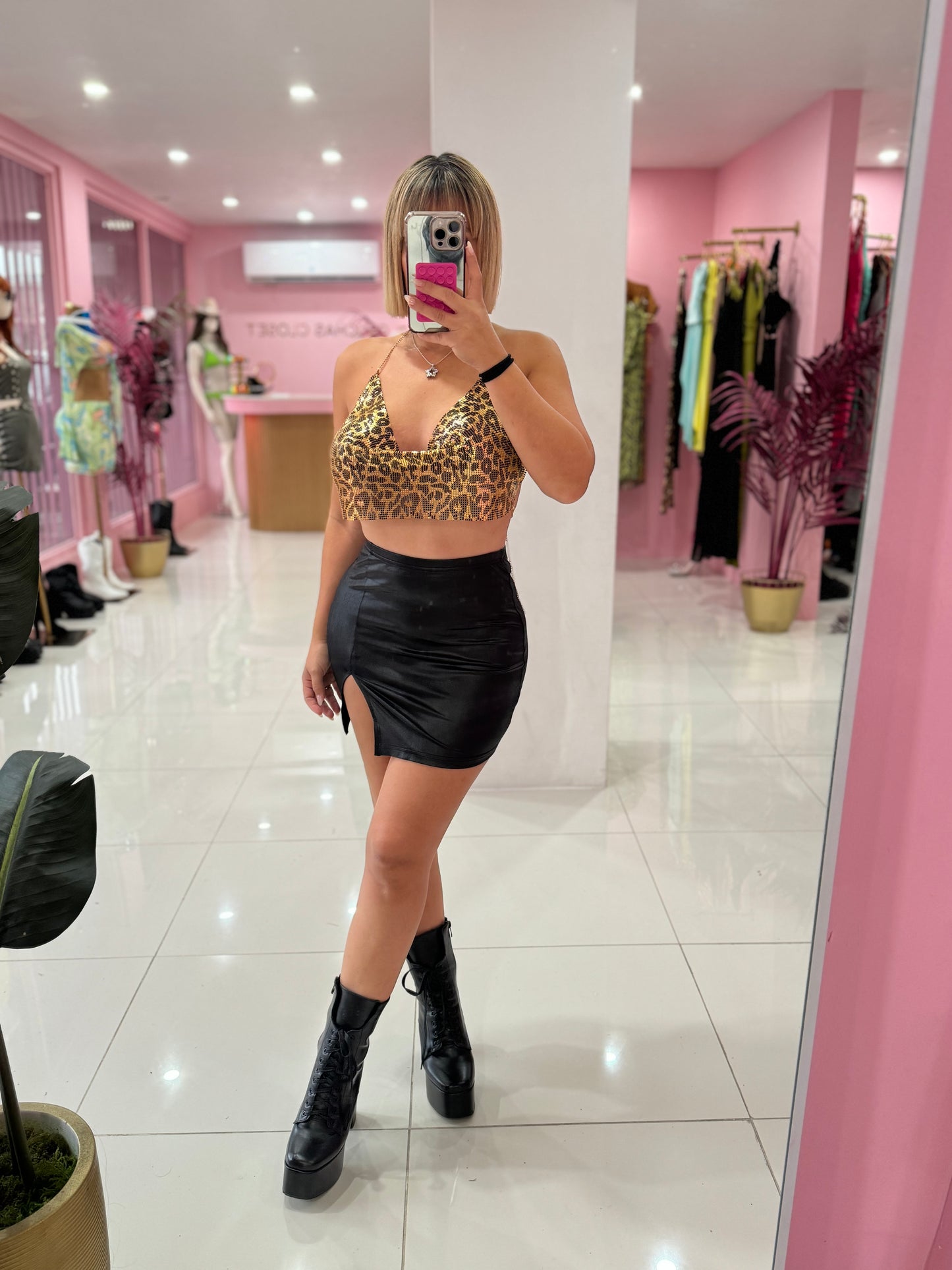 Mini leather skirtn ONLY (LARGE)