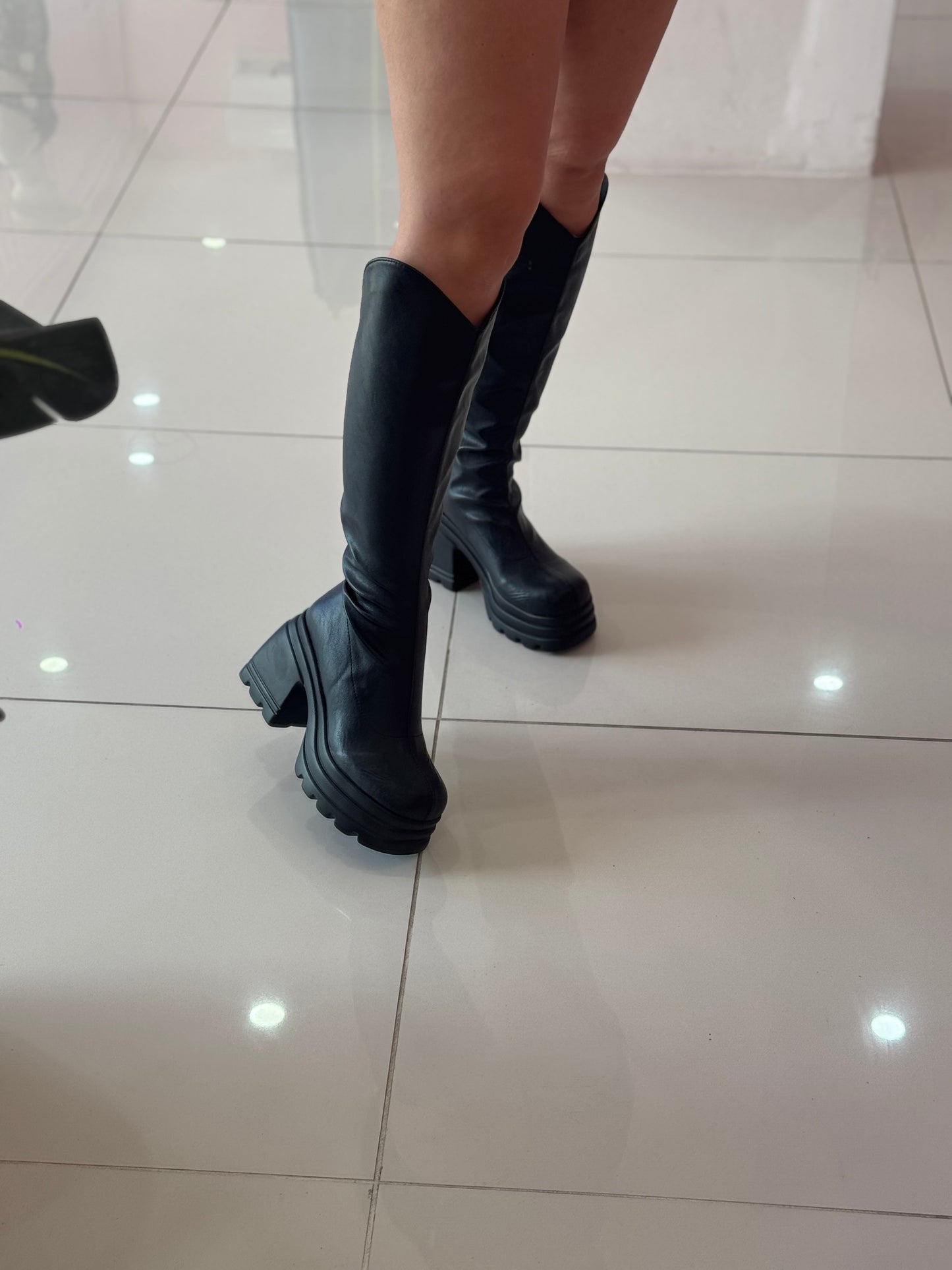 Leather Sock Plataforma Altas