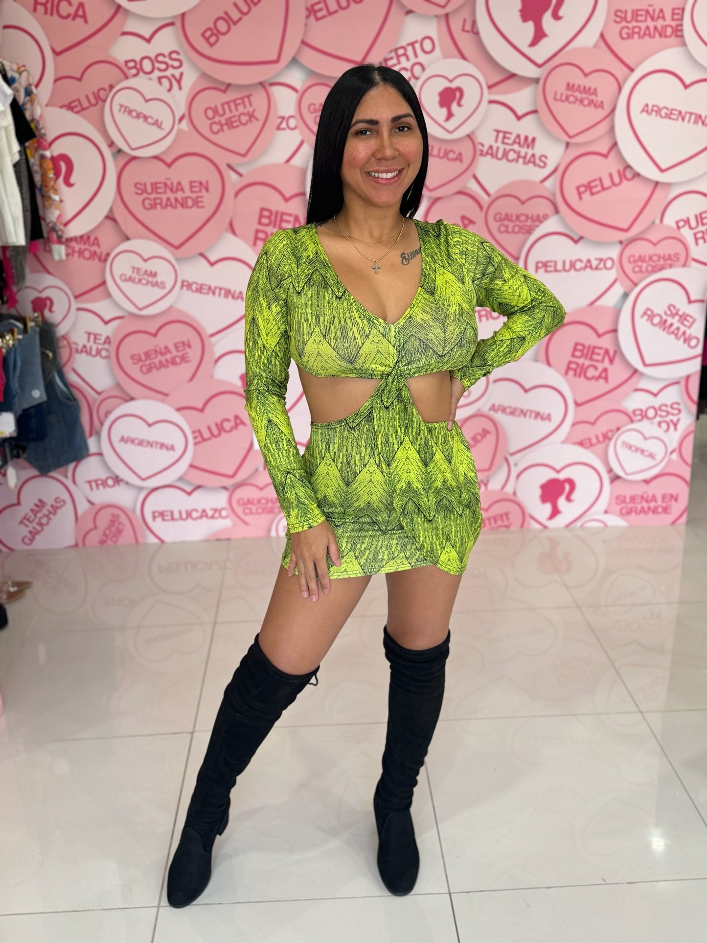 Green Néon Dress (Medium)