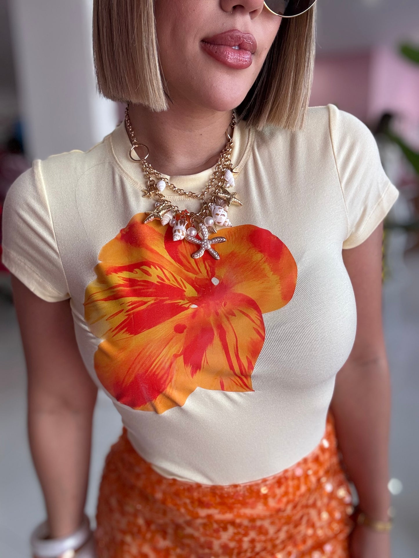 Flower basic Tshirt
