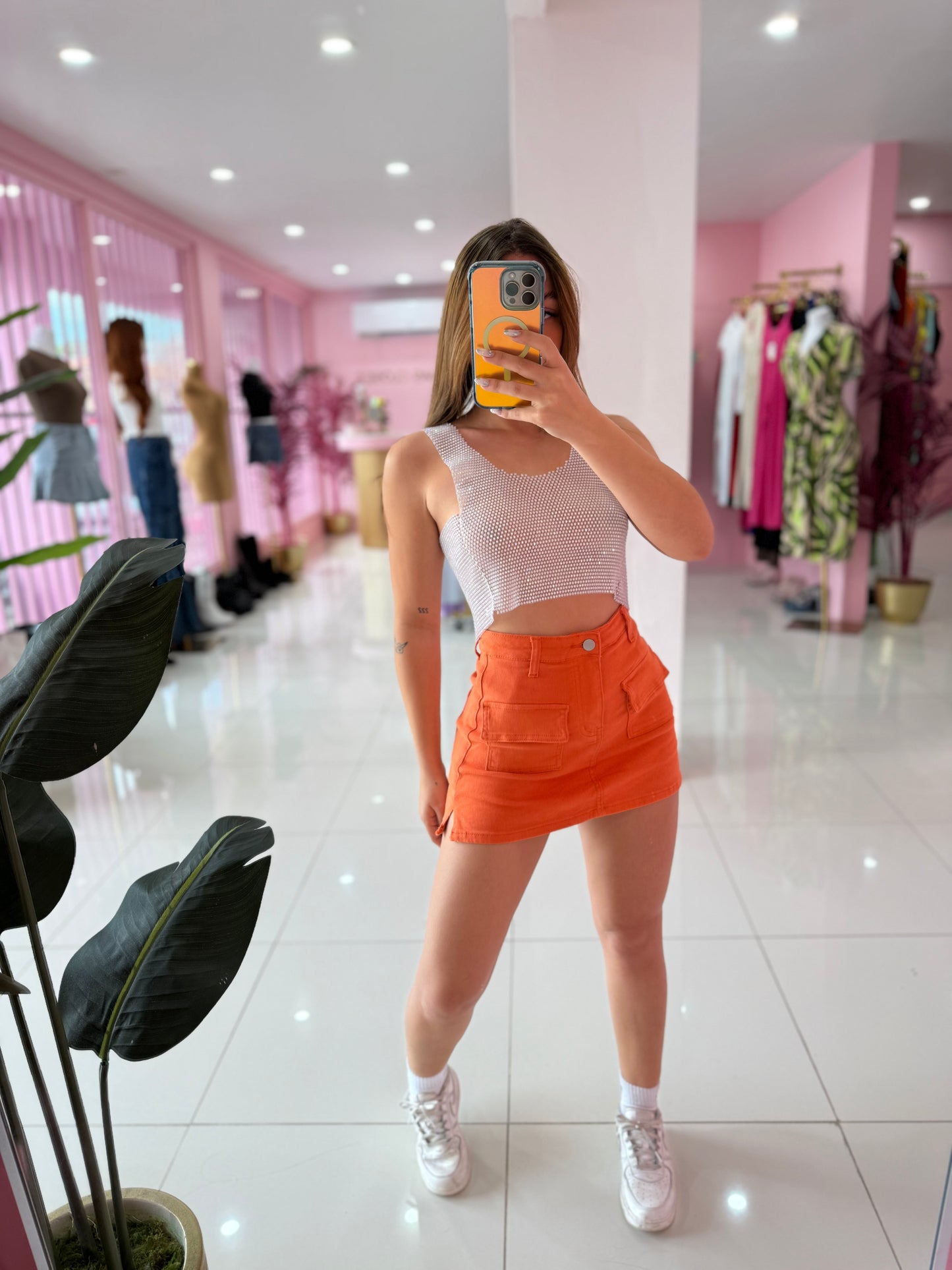Otoño denim skort