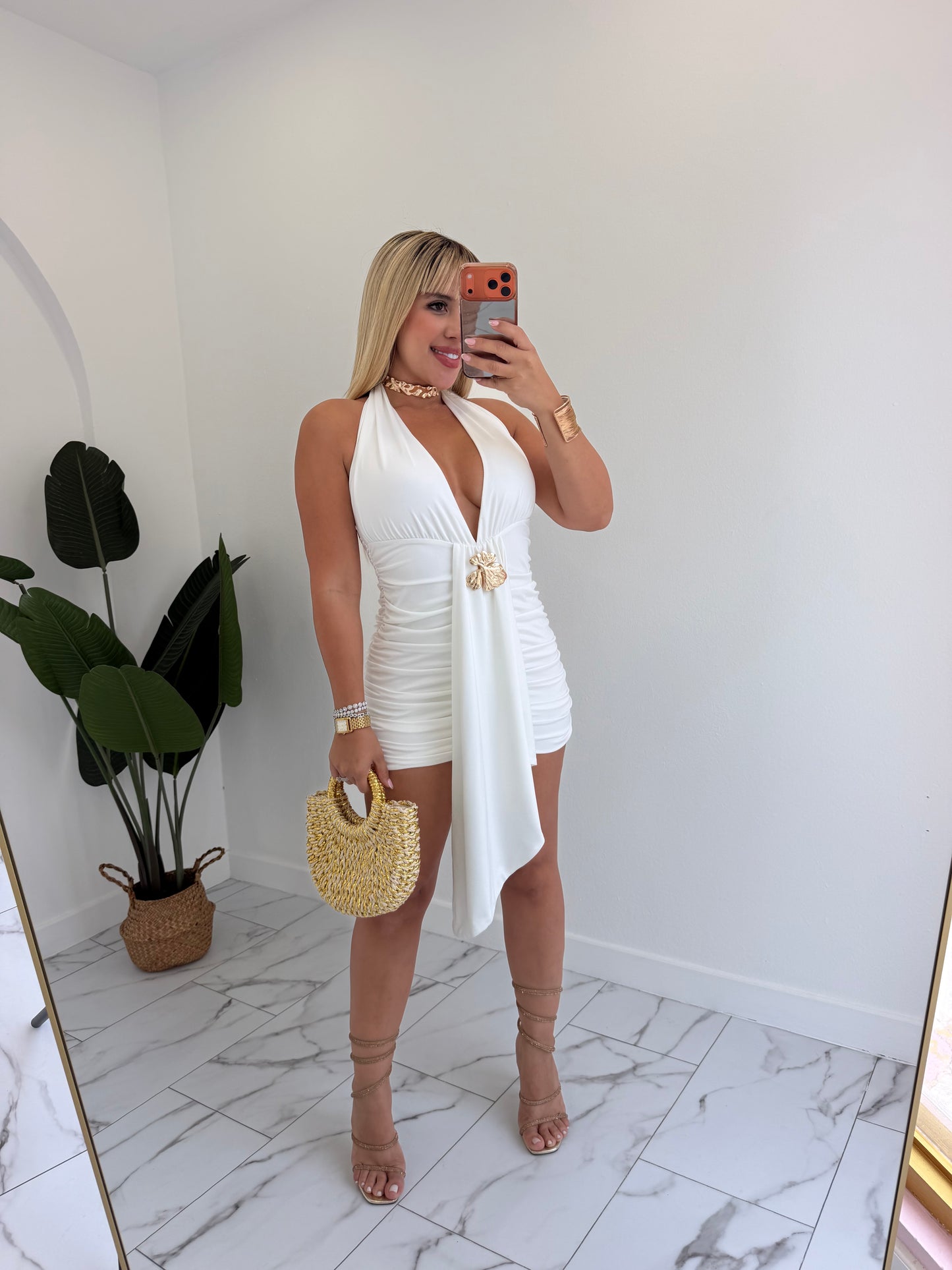 White crucero dress