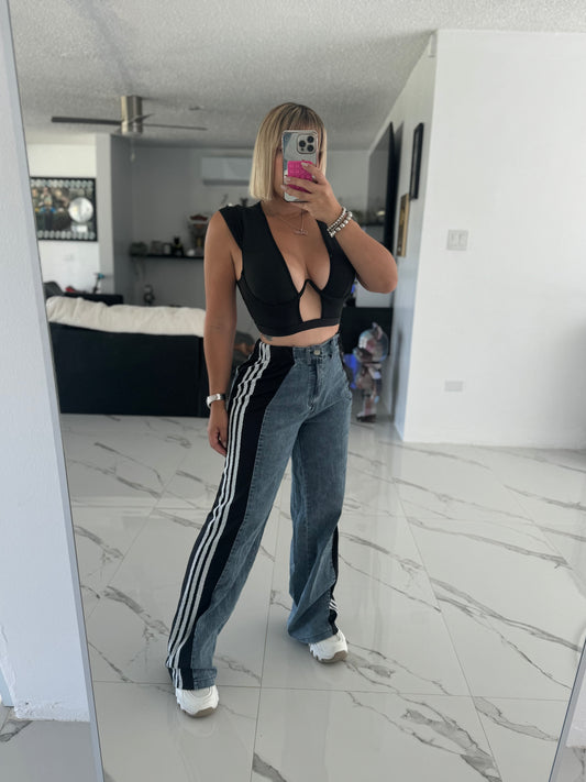 Denim Mix Pant (XXL)