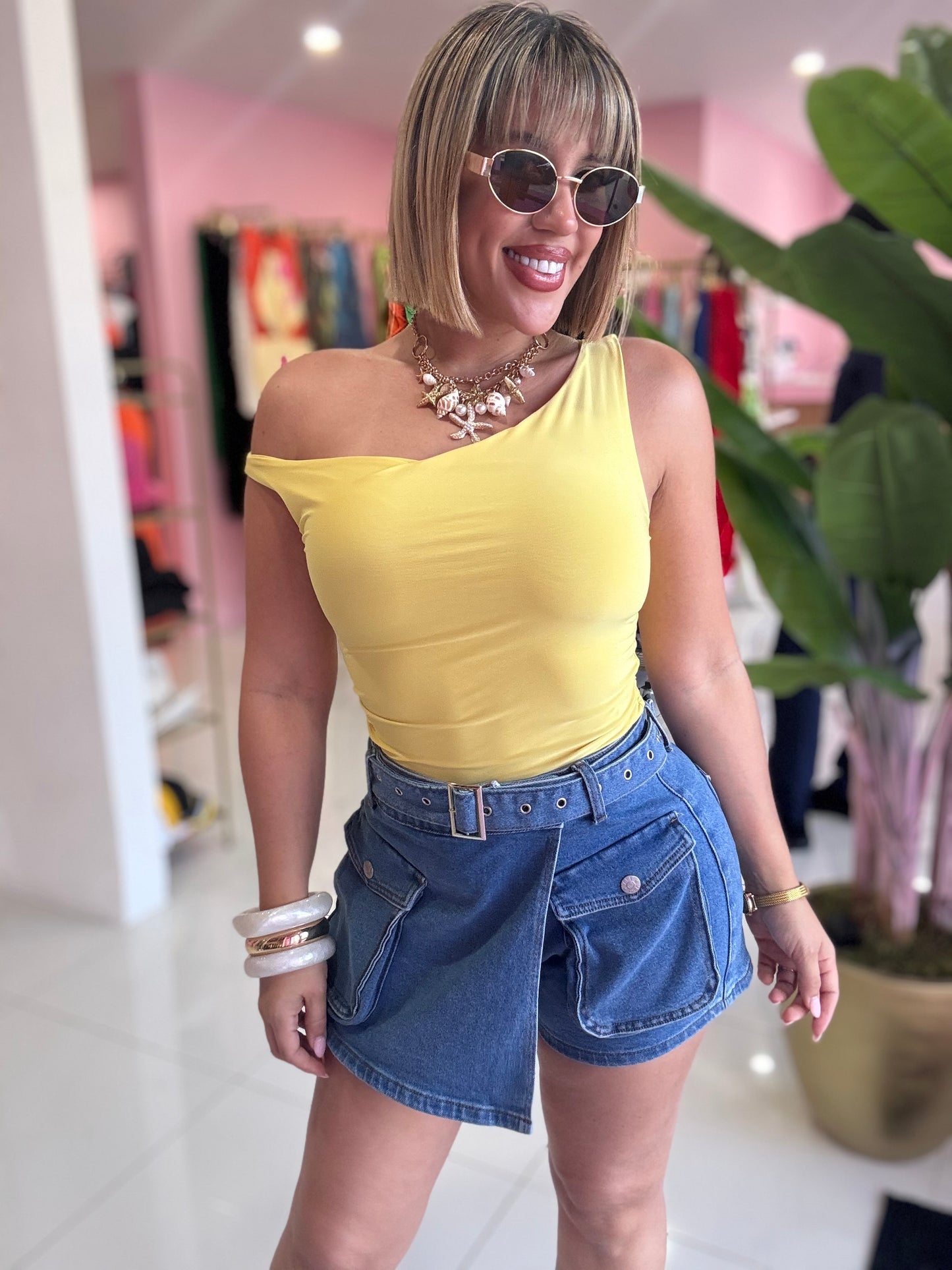Yellow tank top