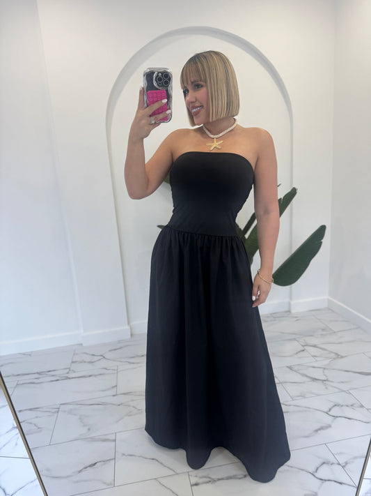Maxi strapless dress