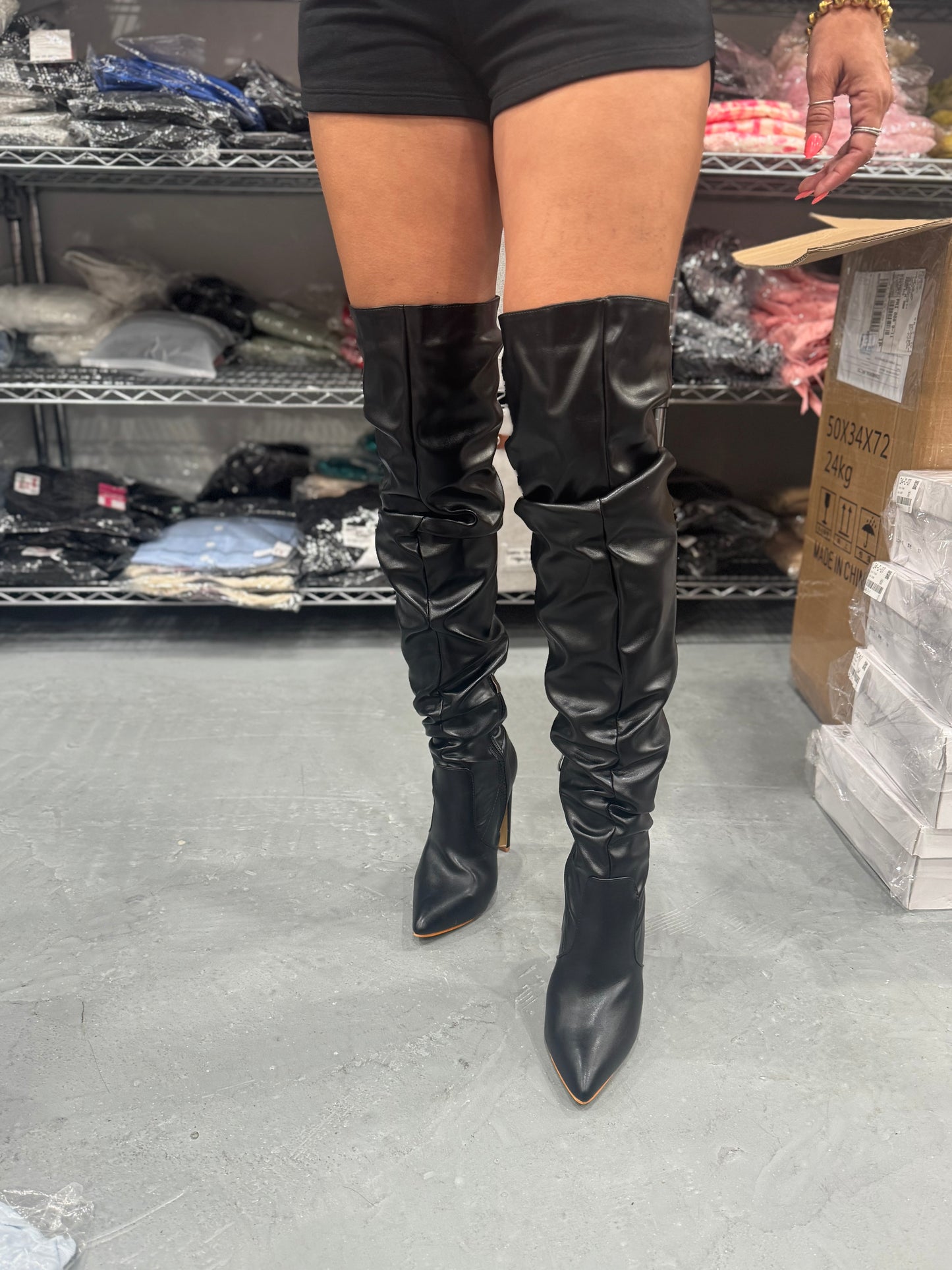 Botas Long Fruncidas