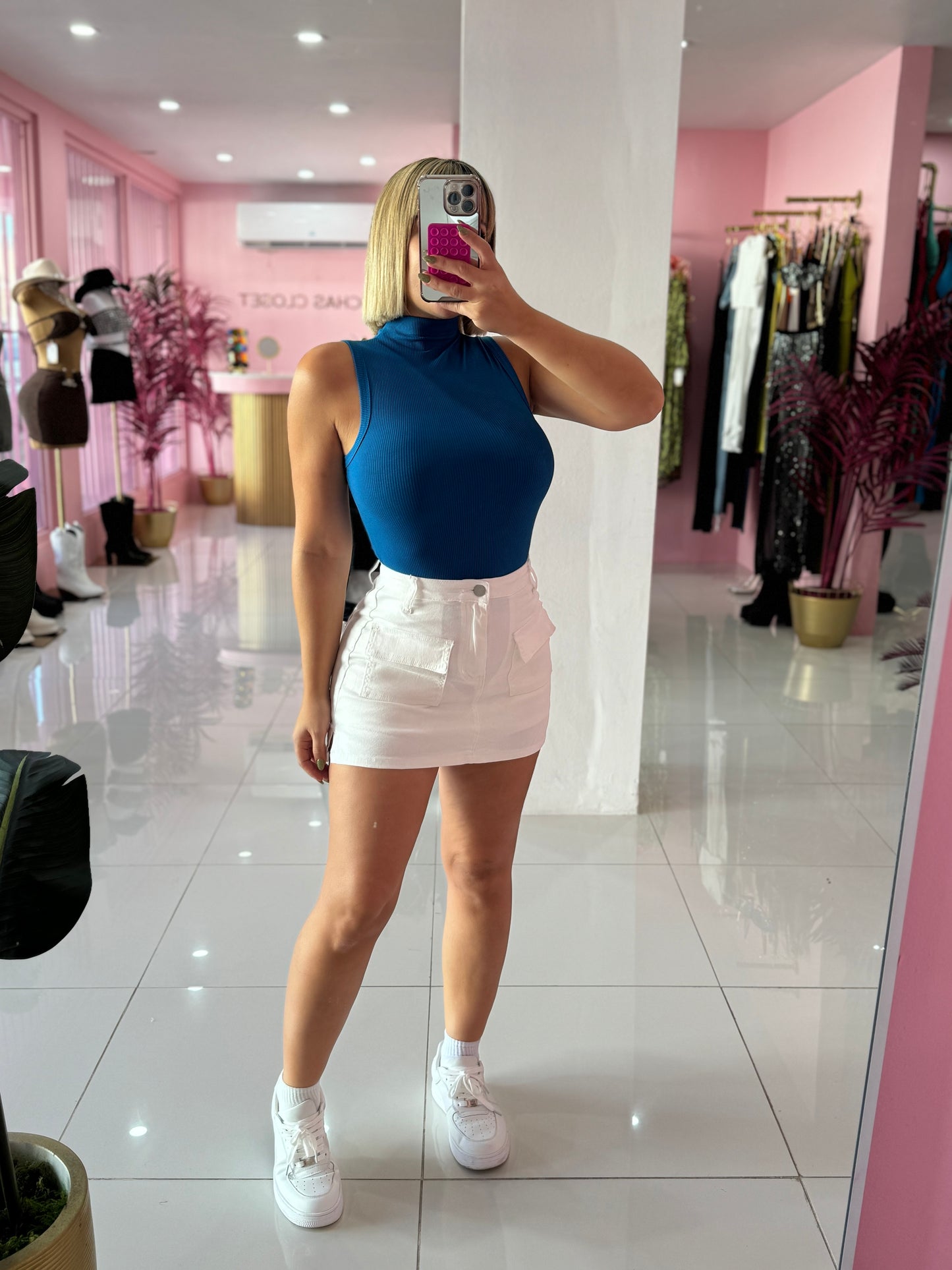 Otoño denim skort