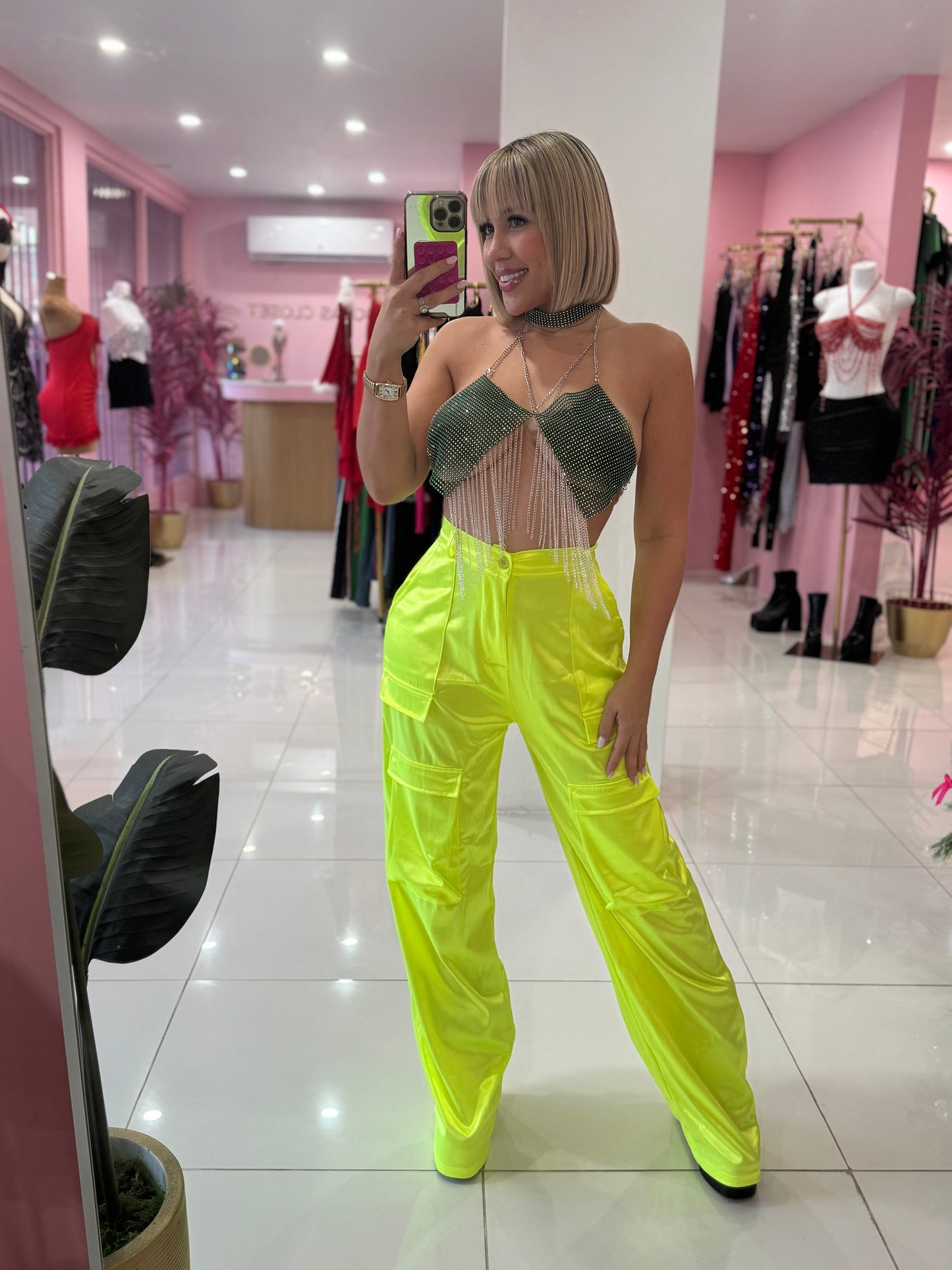 Cargo Satin Spandex