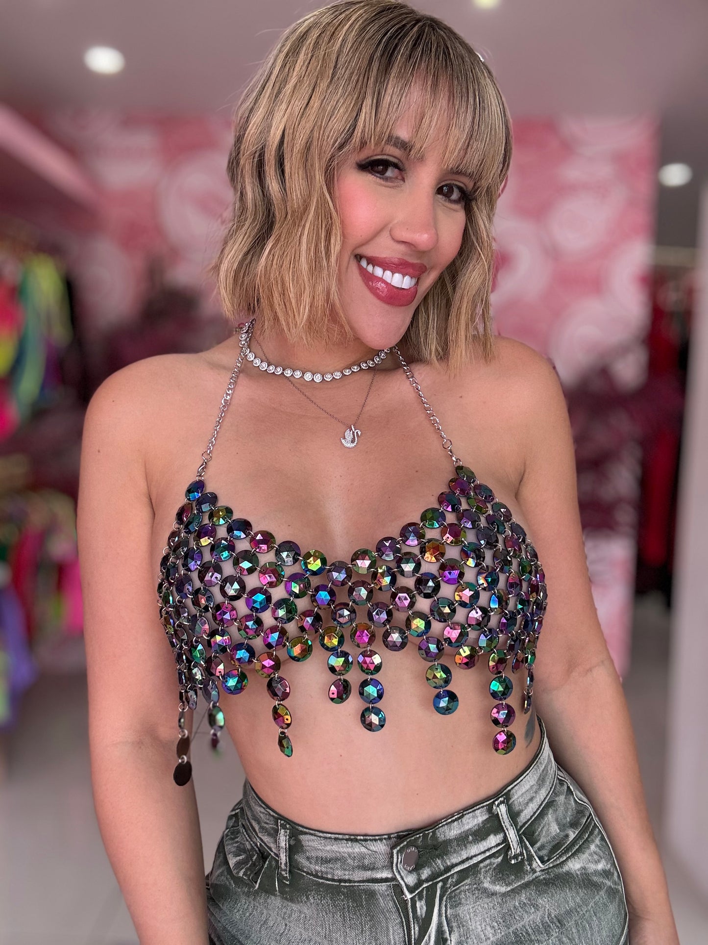 Arabe Tornasol Top