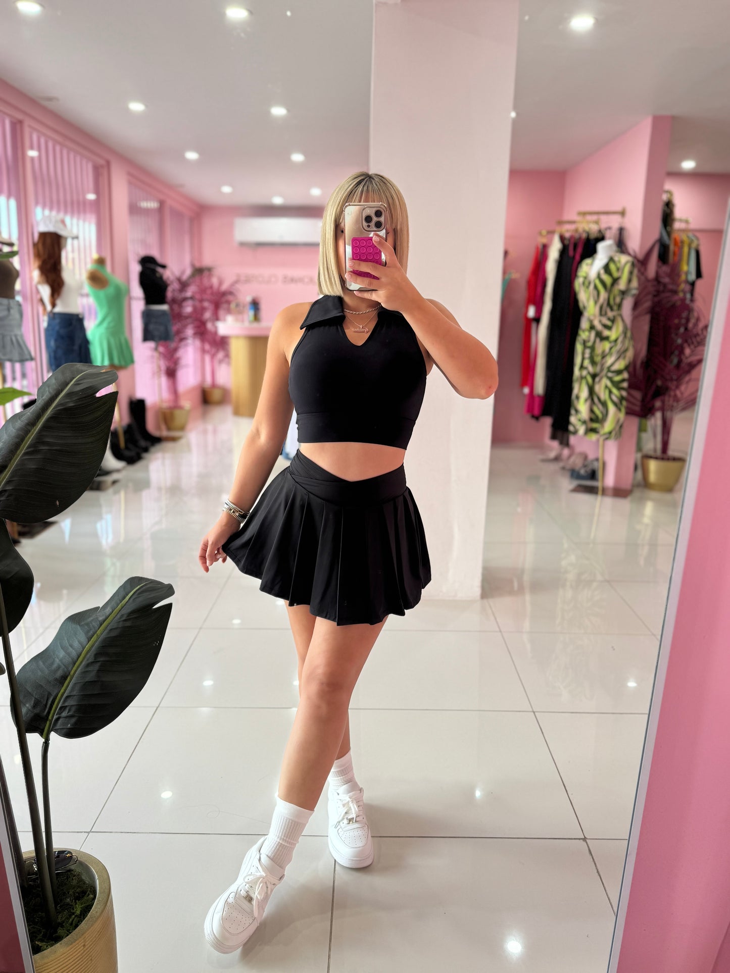 Crop top cuellito sport