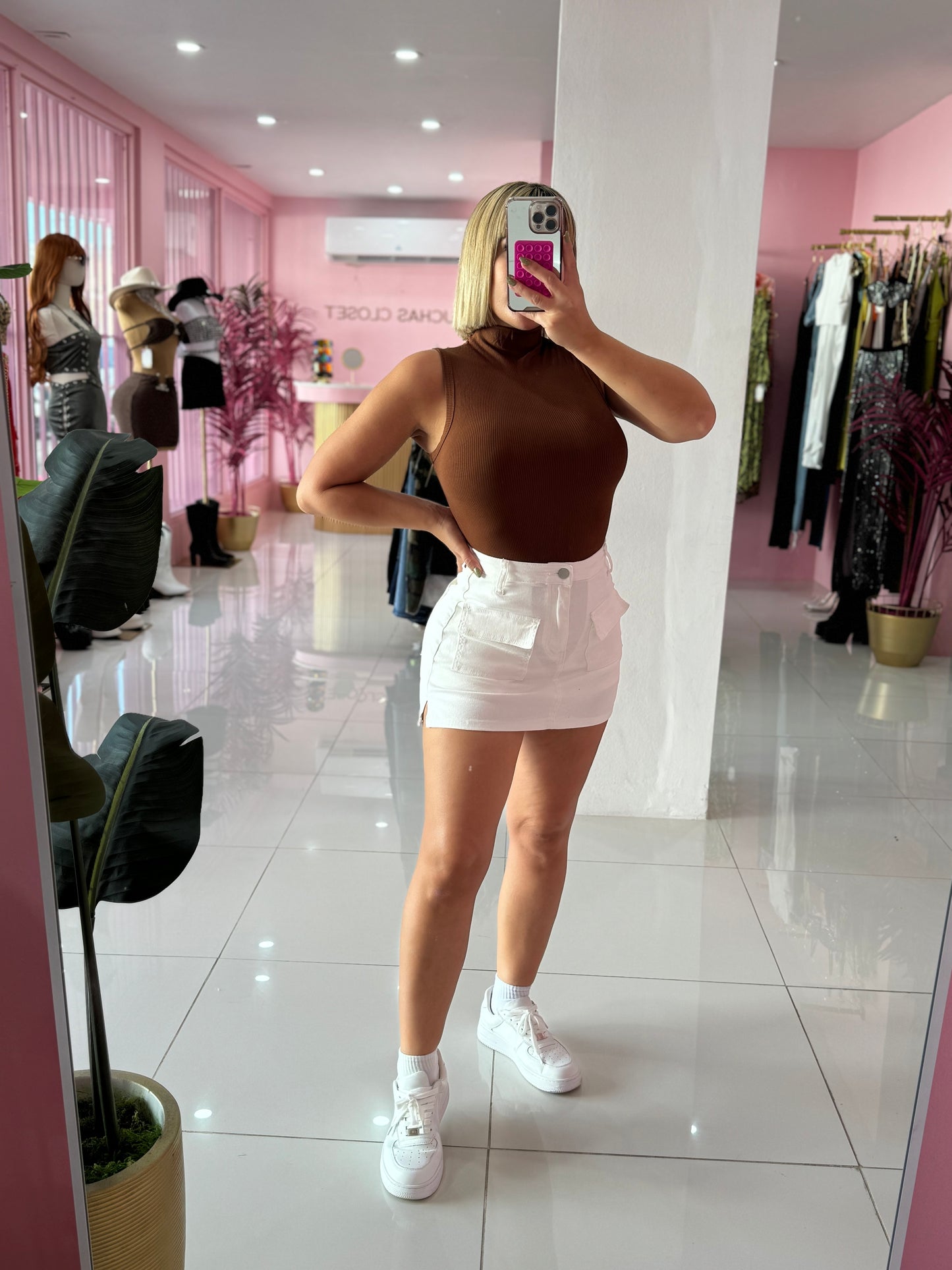 Otoño denim skort