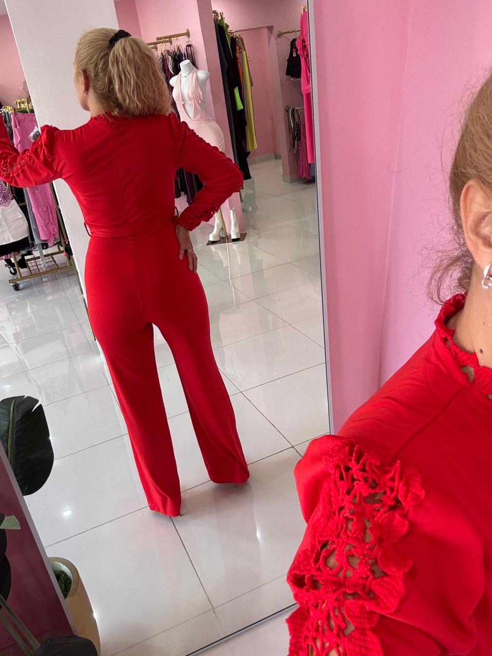 Jumpsuit elegant Red