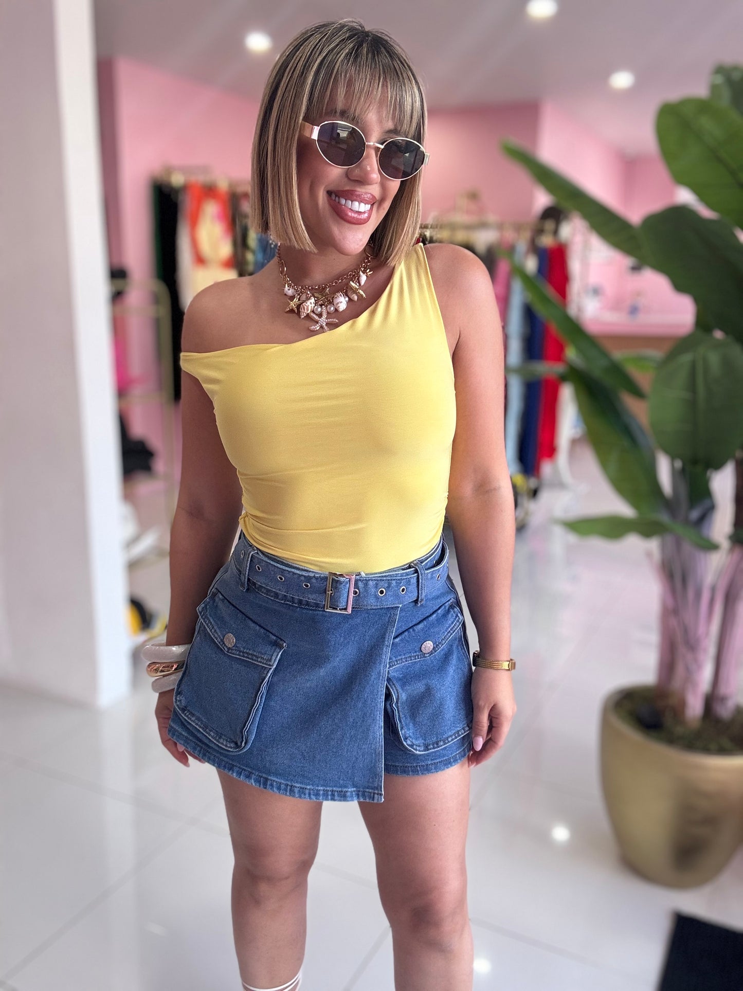 Yellow tank top