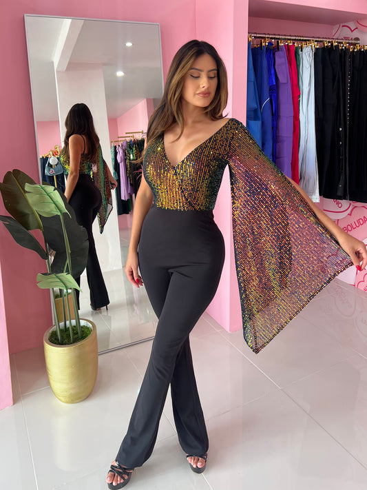 Lentejuelas fiesta Jumsuit