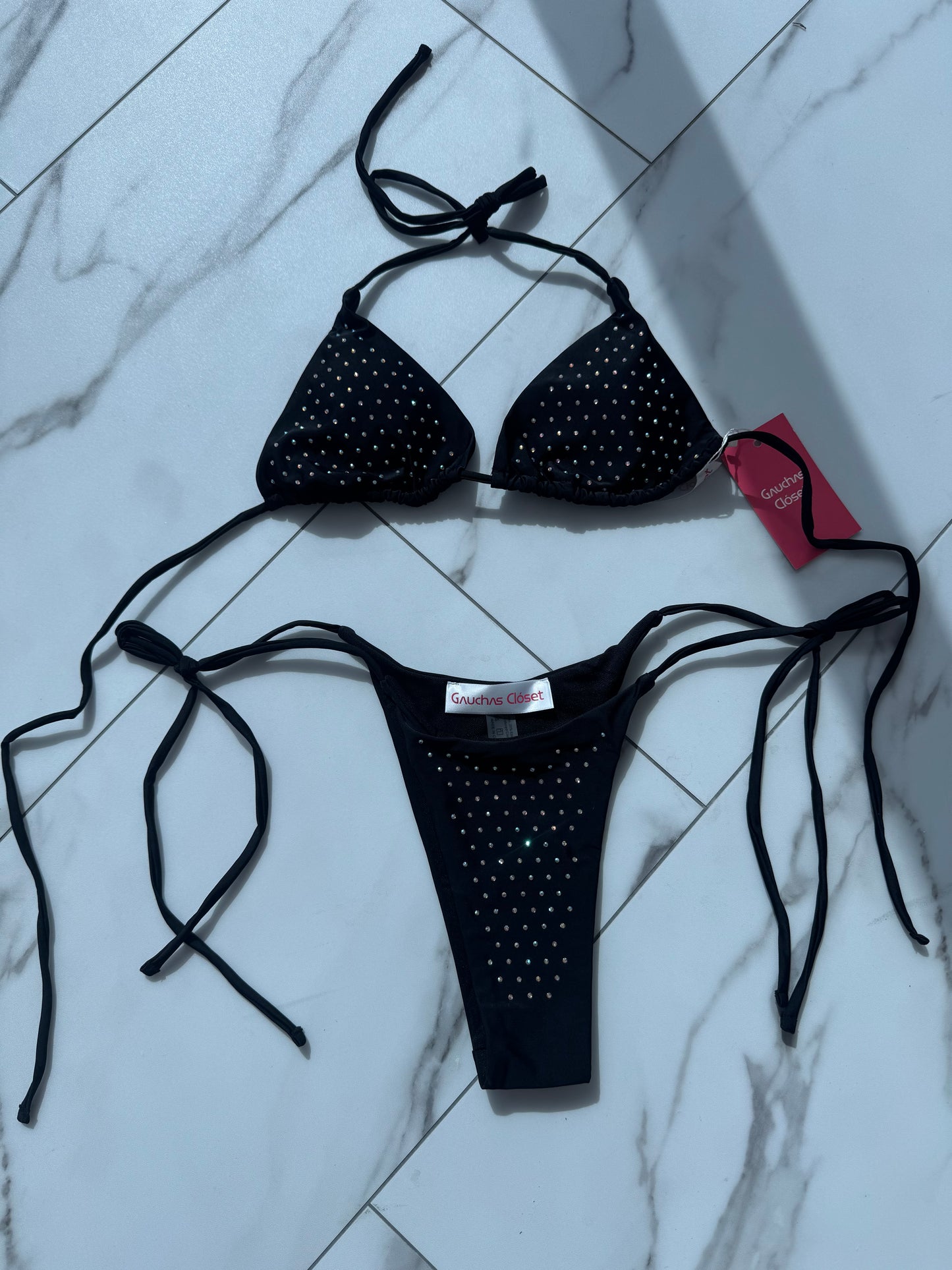 Rhinestone bikini set
