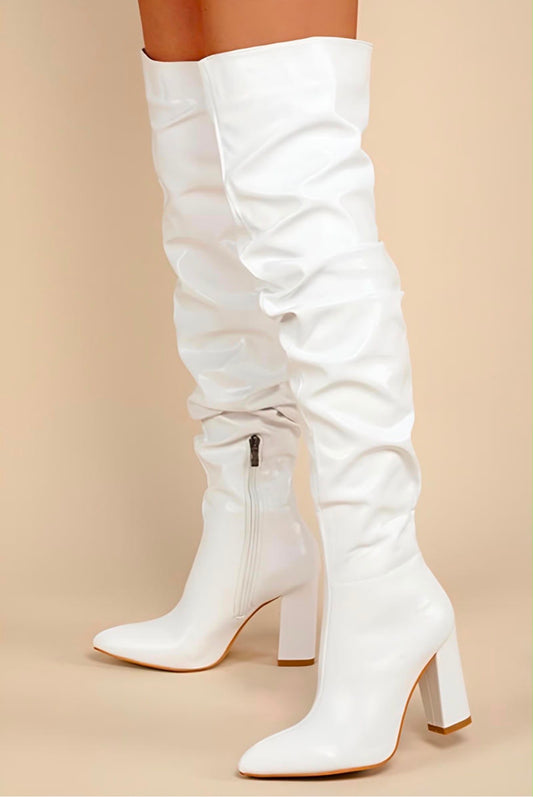 Botas New Long Fruncidas