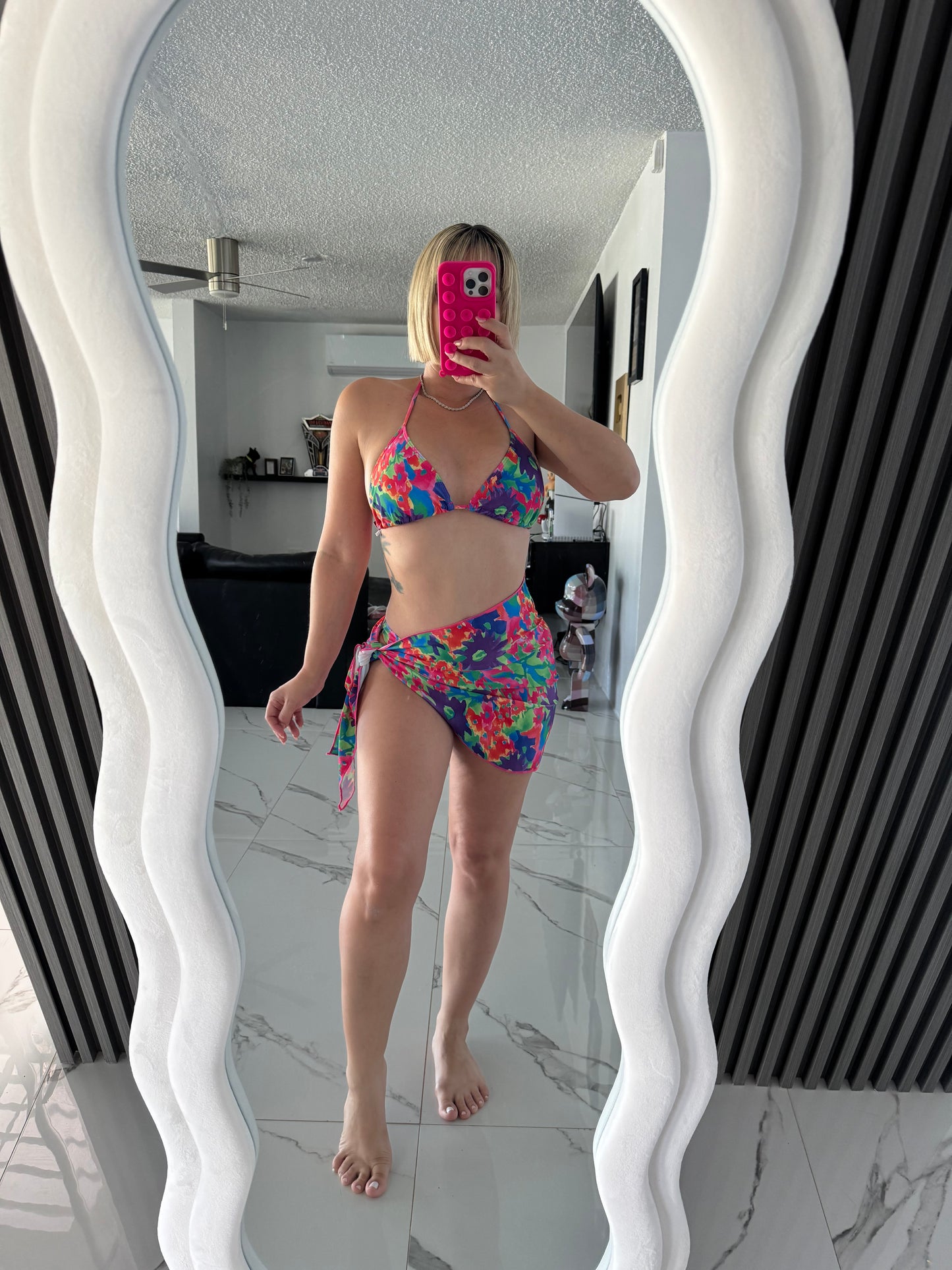 Acuarela Flower Bikini Set