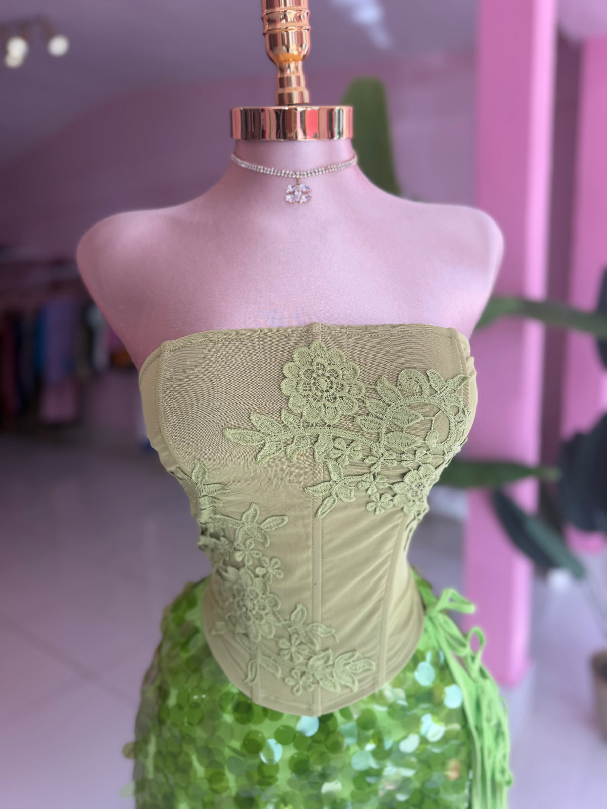 Strapless fairy top