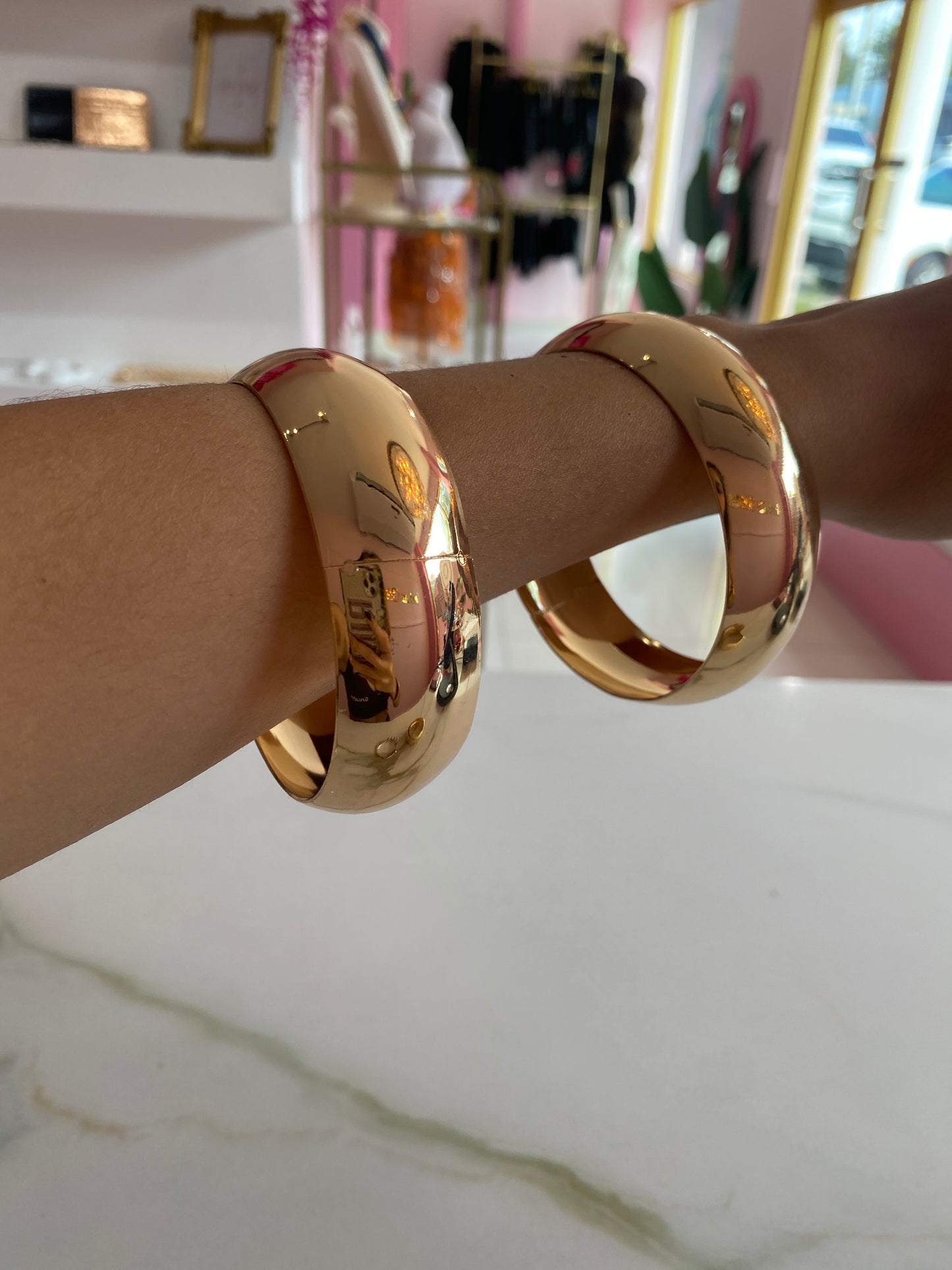 Gold chunky pulsera