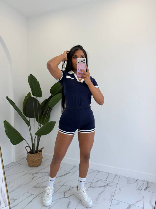 Tenis Blue Romper