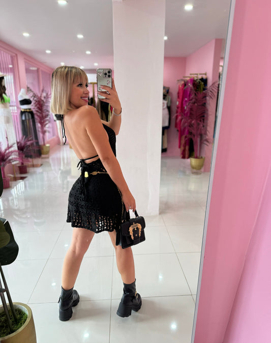 Crochet Mid Dress (large)