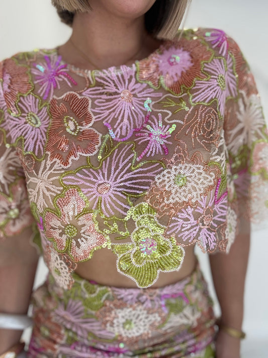 Bloomy sequins set