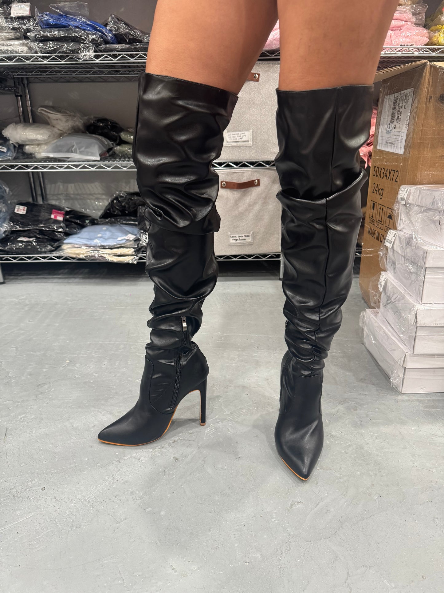 Botas Long Fruncidas