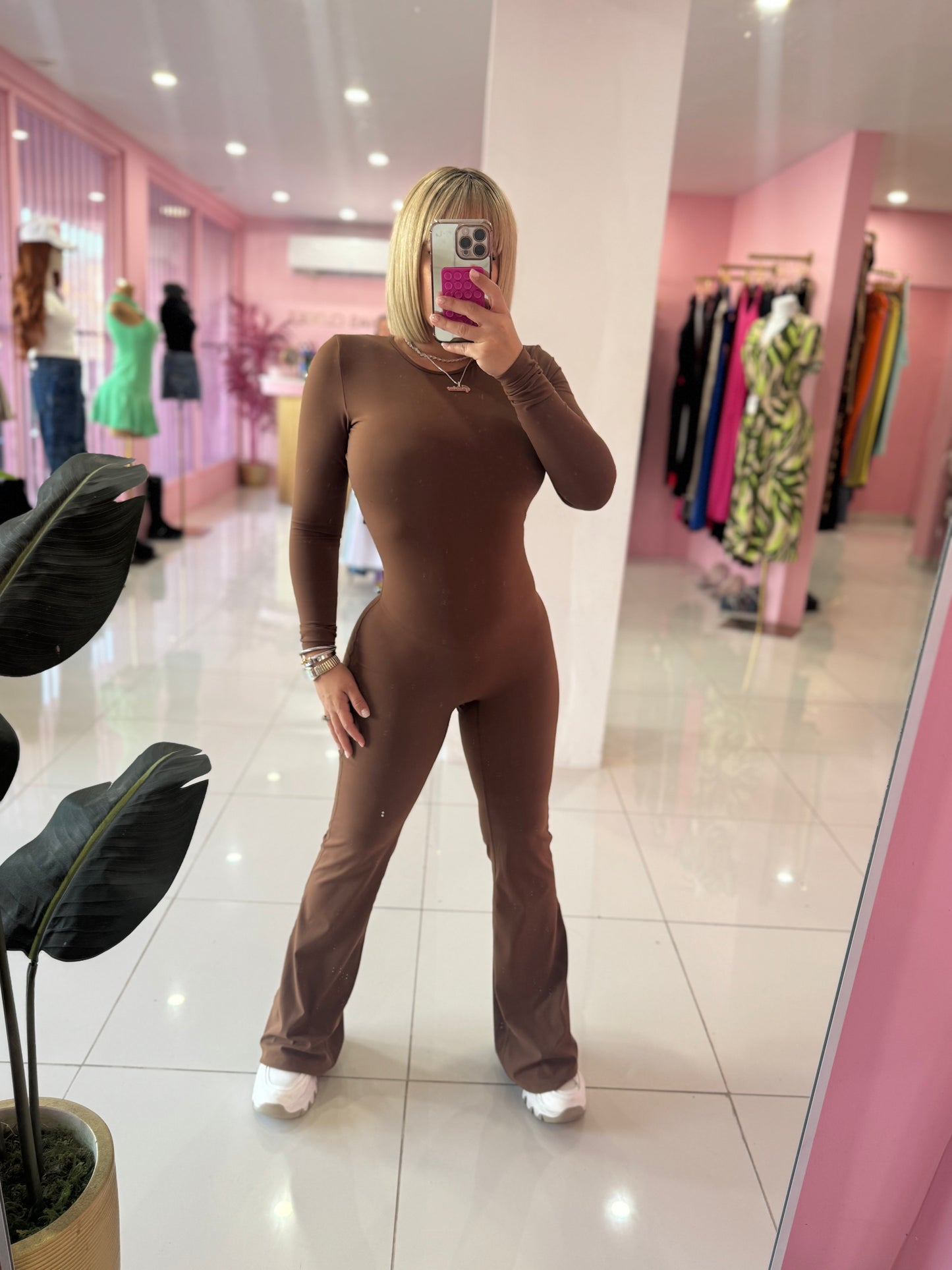 Jumpsuit espalda descubierta Palazzo (Manga Larga)sport