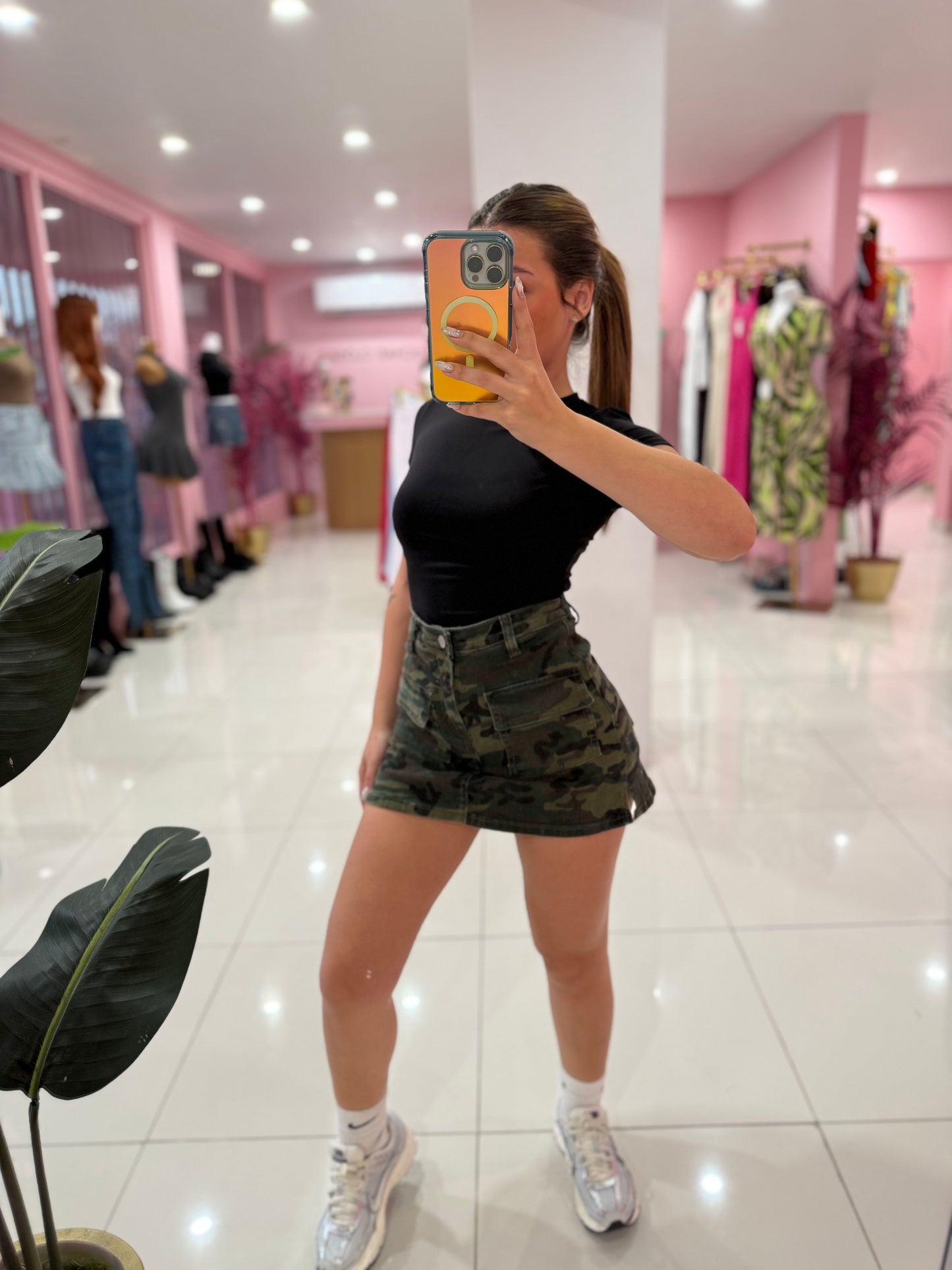 Otoño denim skort