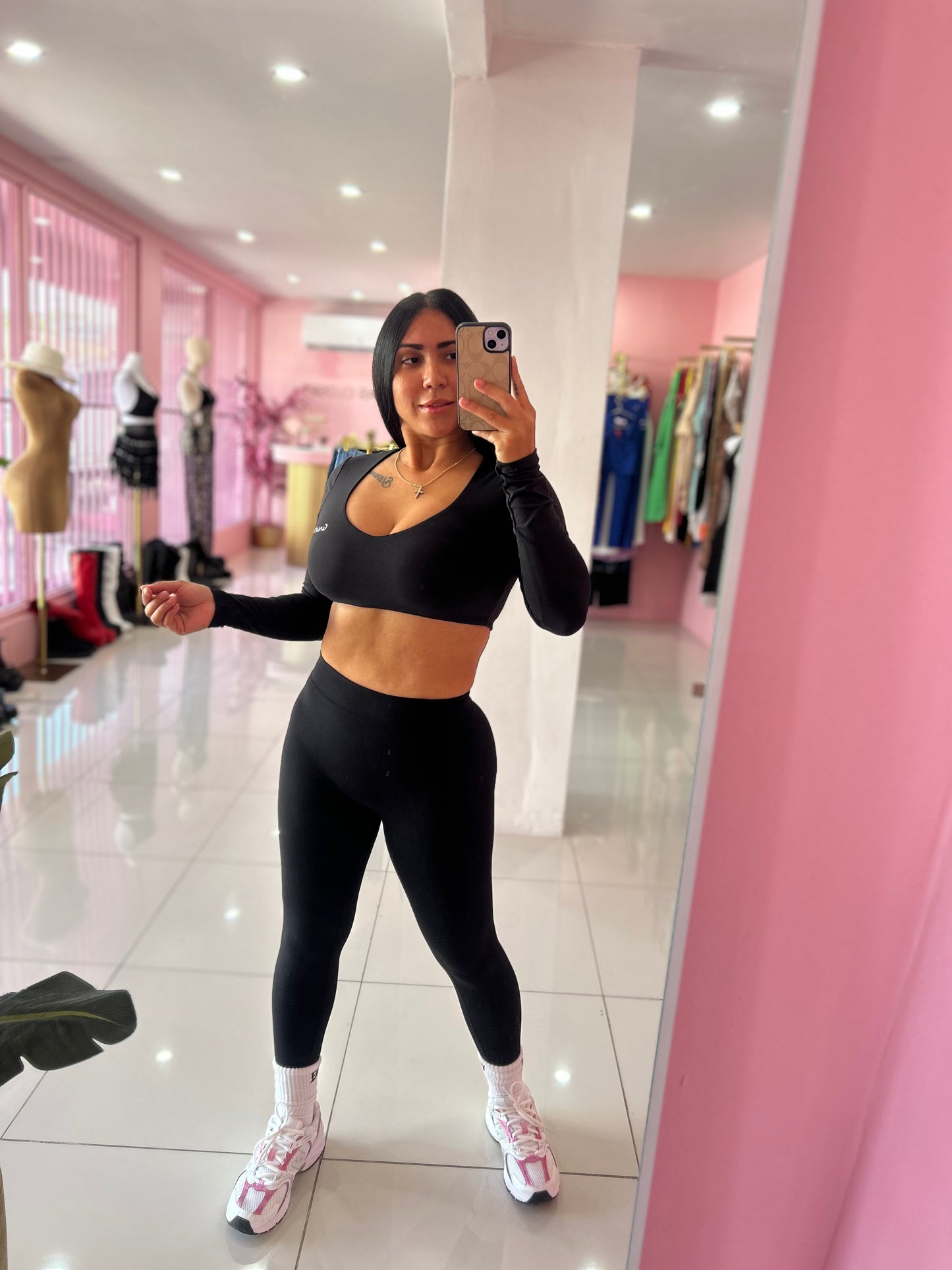 Skinny V legging Negro