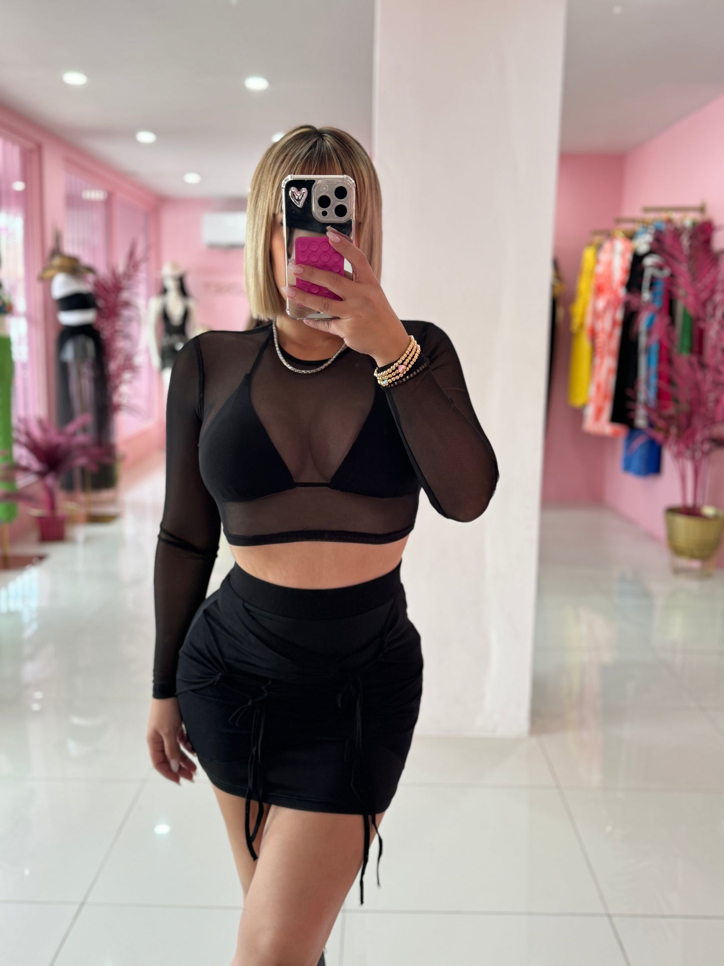 Set Mesh skirt