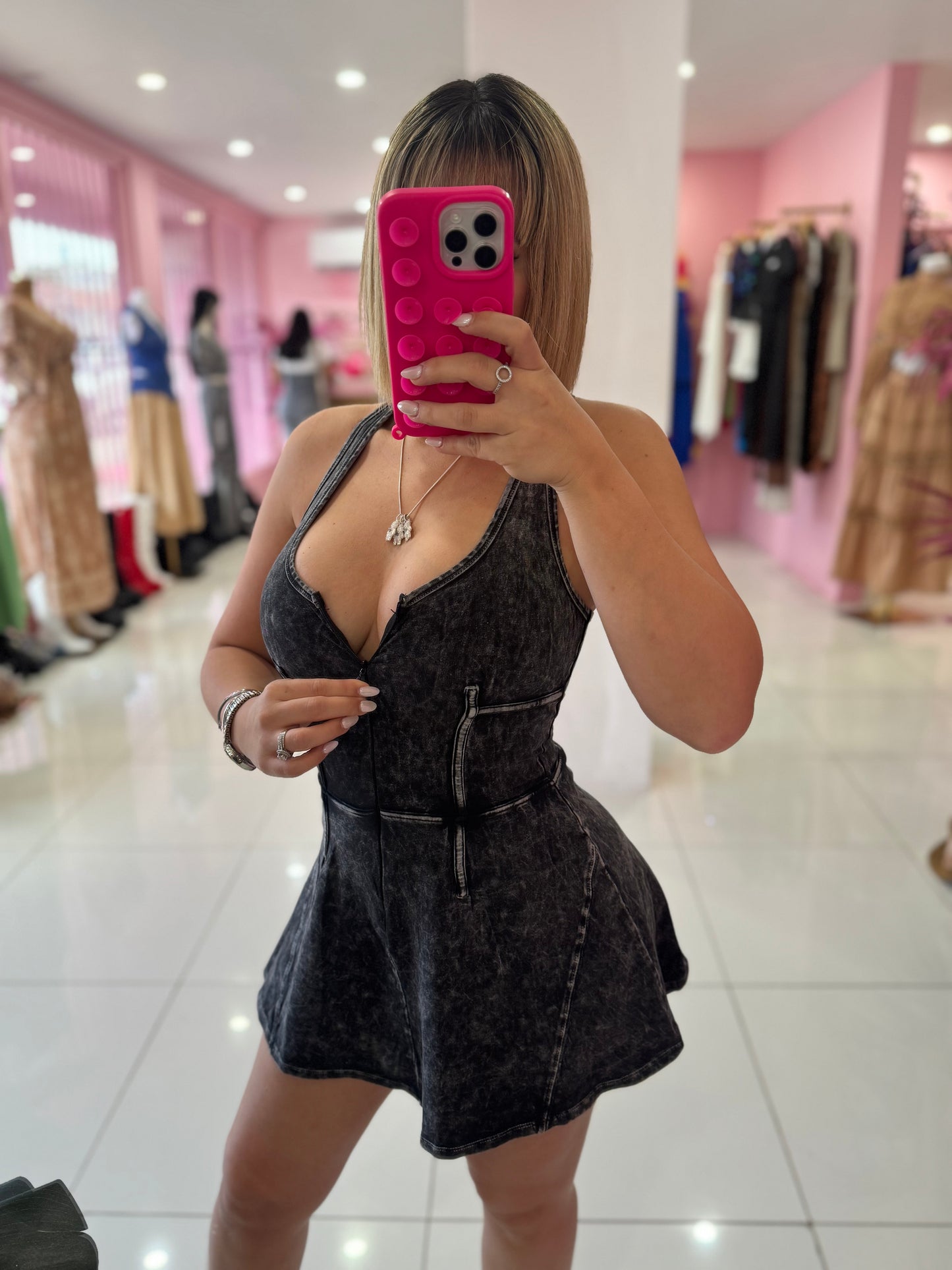 Mineral Zipper Dress