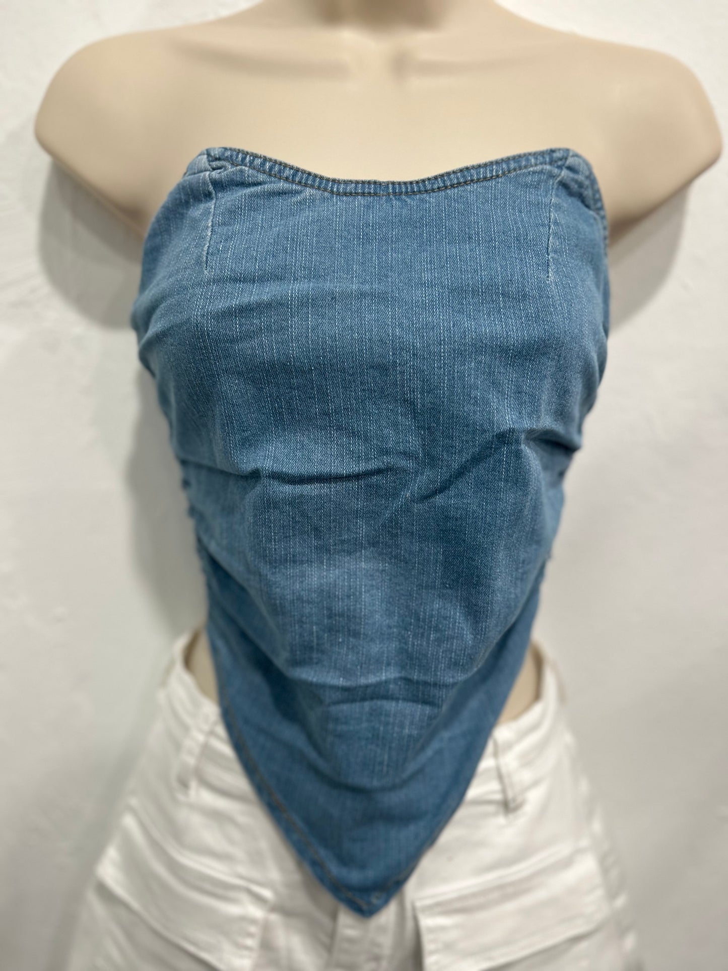 V Denim Corset