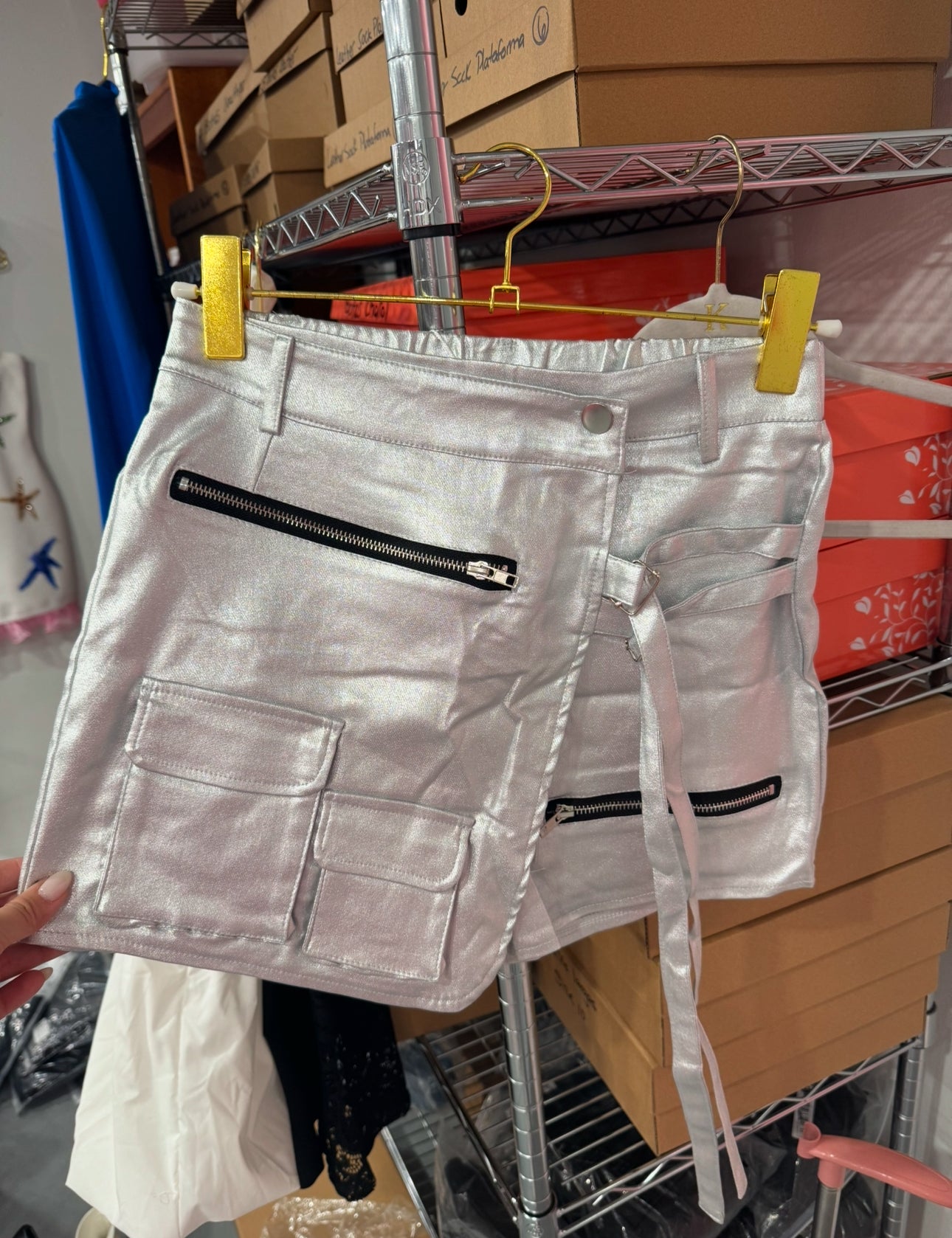 Metallic Skort