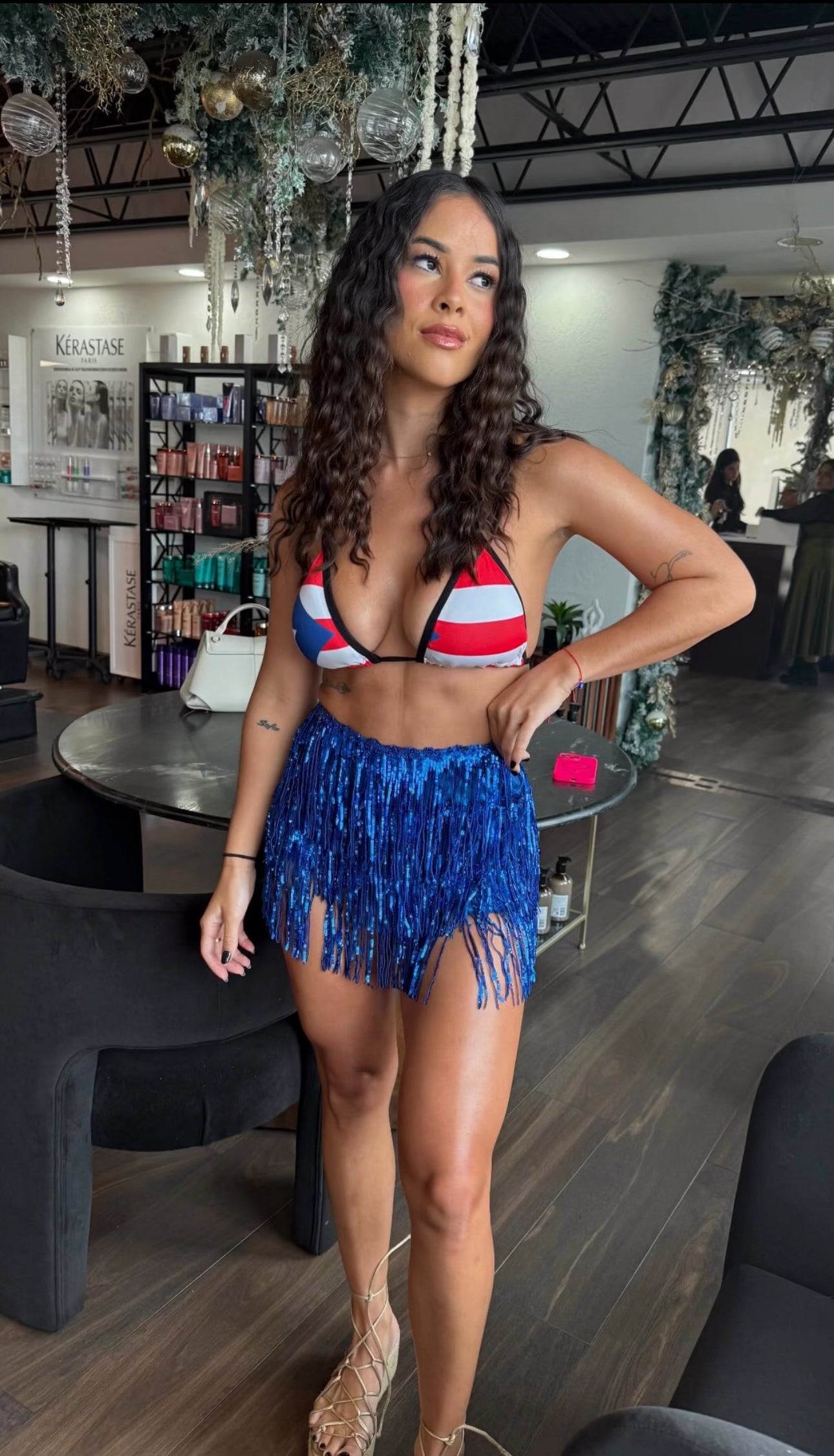 Flecos sequins Short