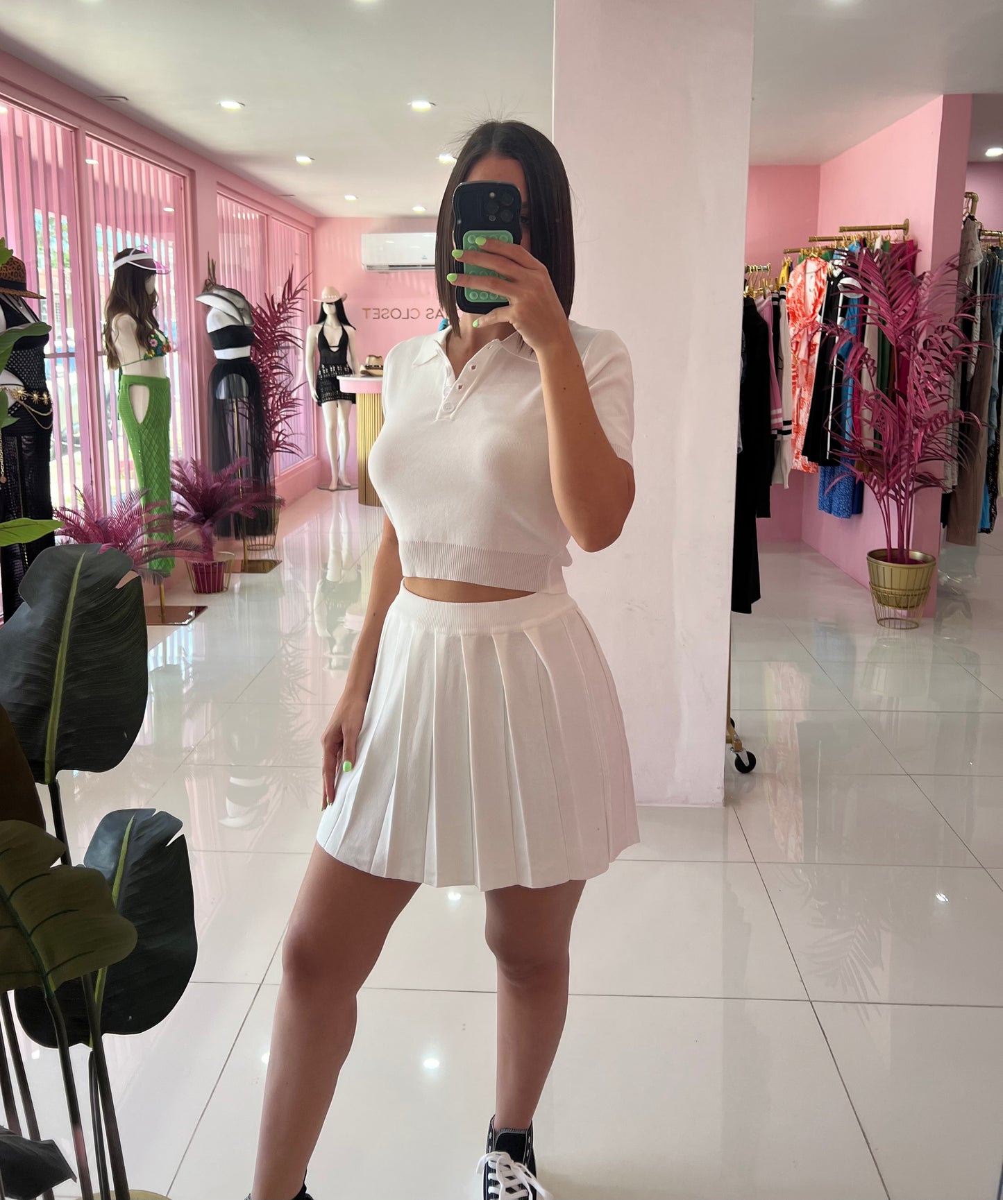 Spandex Tenis Skirt Set