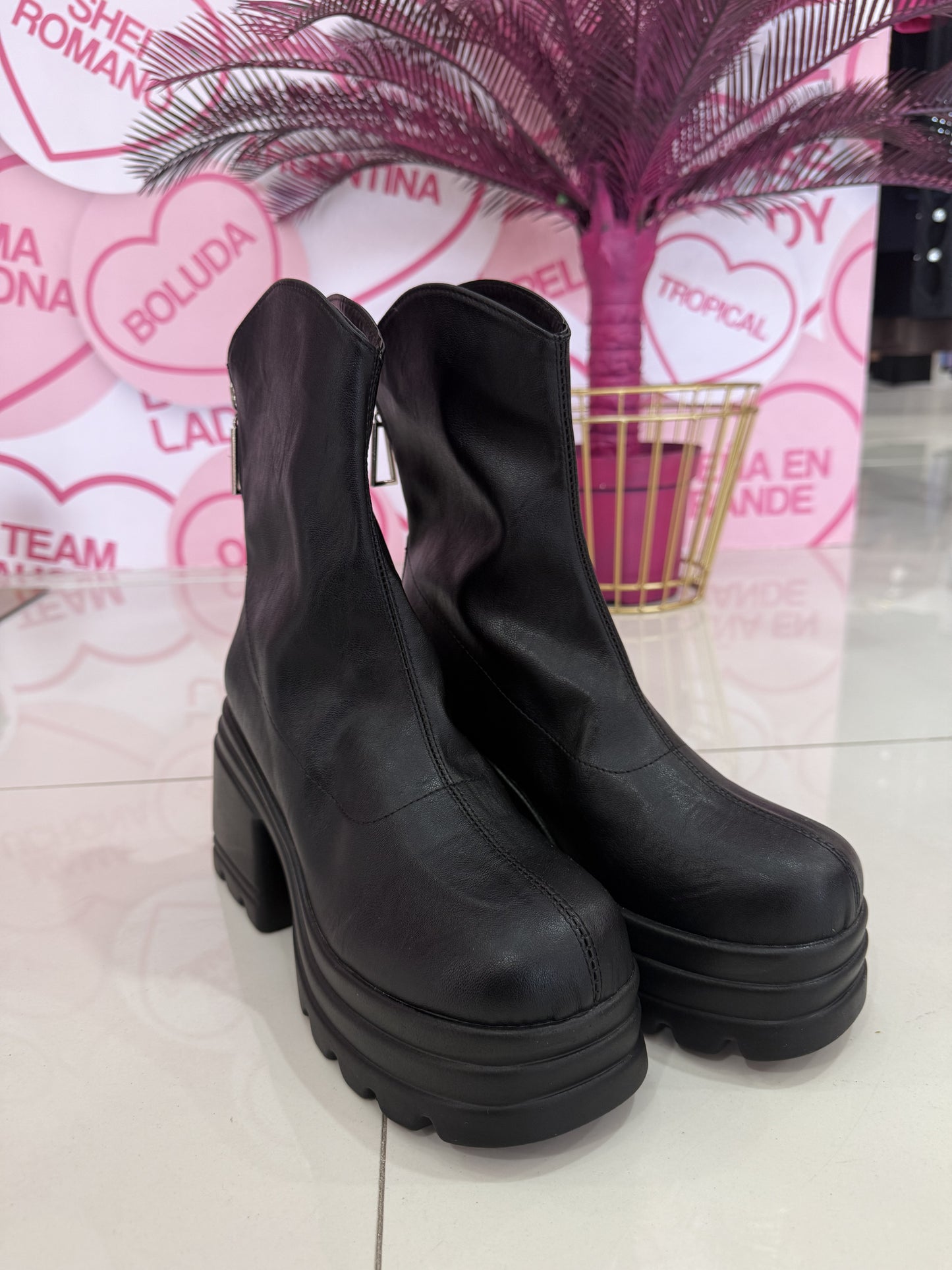 Leather Sock Plataforma