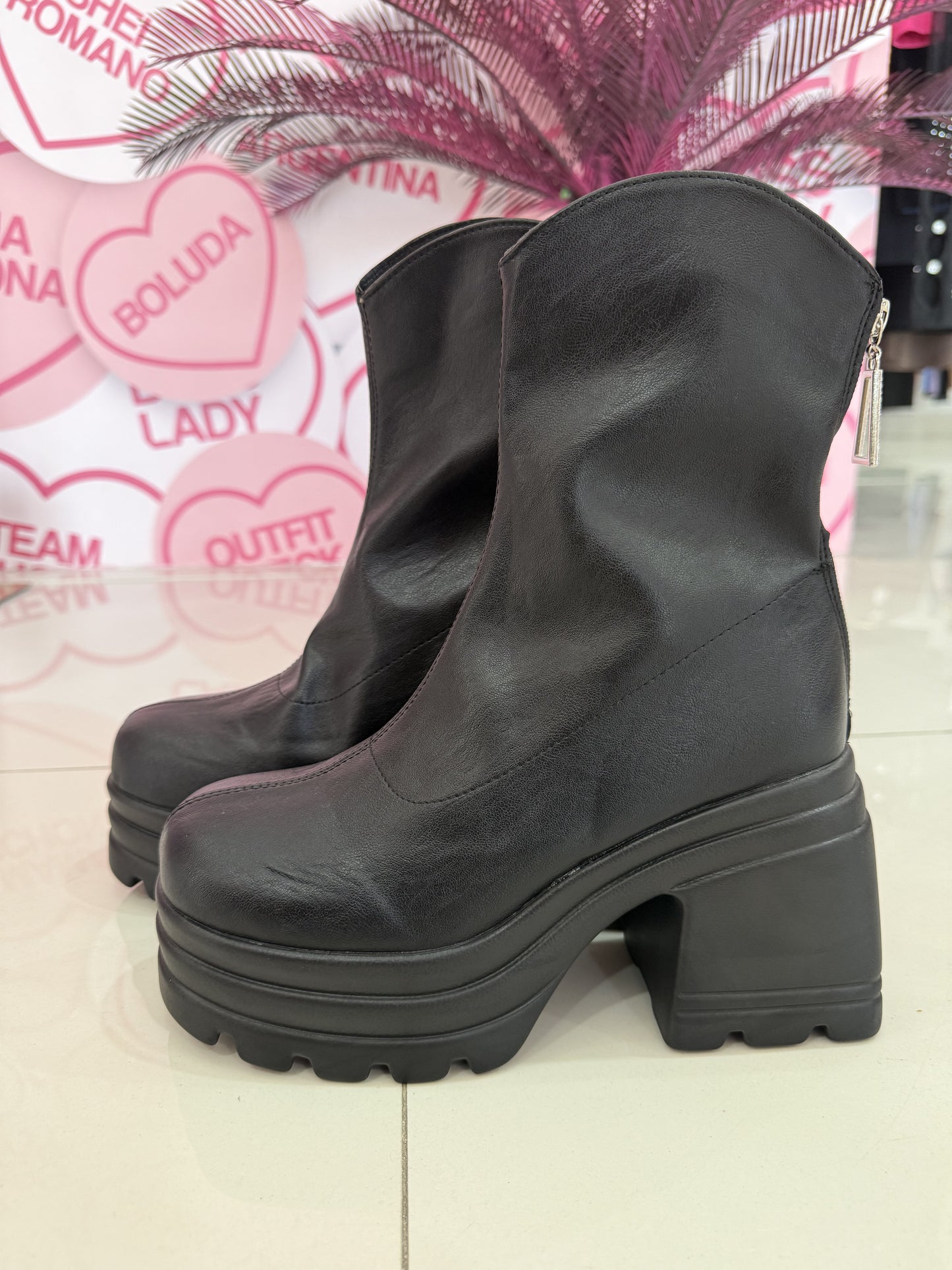 Leather Sock Plataforma