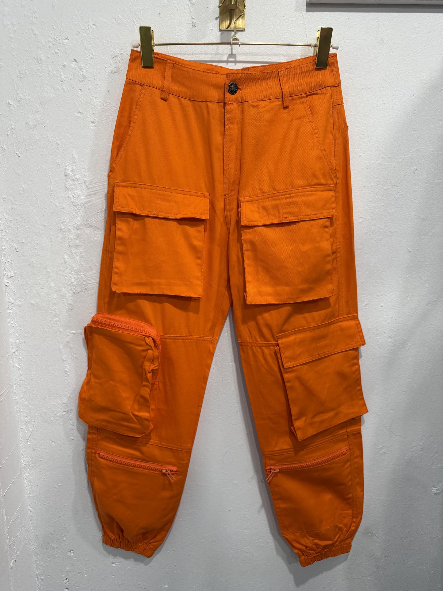 Jogger Naranja Cargo