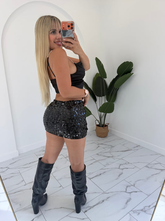 Sequins mini skirt LA