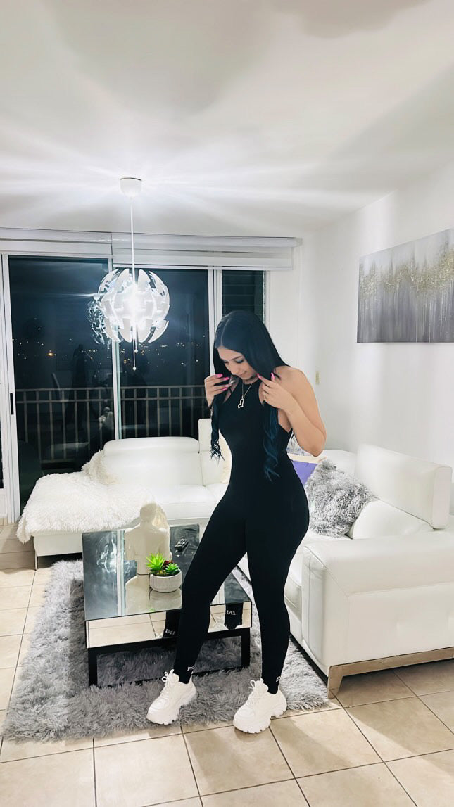 Skinny Neck Sport Jumpsuit